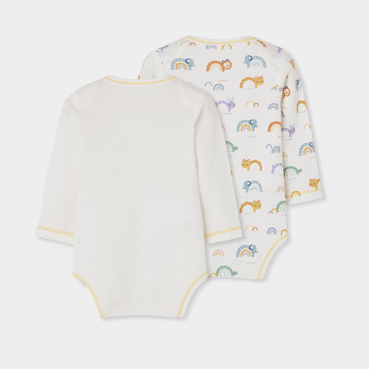 Lot 2 bodies bébé imprimé animaux multicolore, BOBOLI