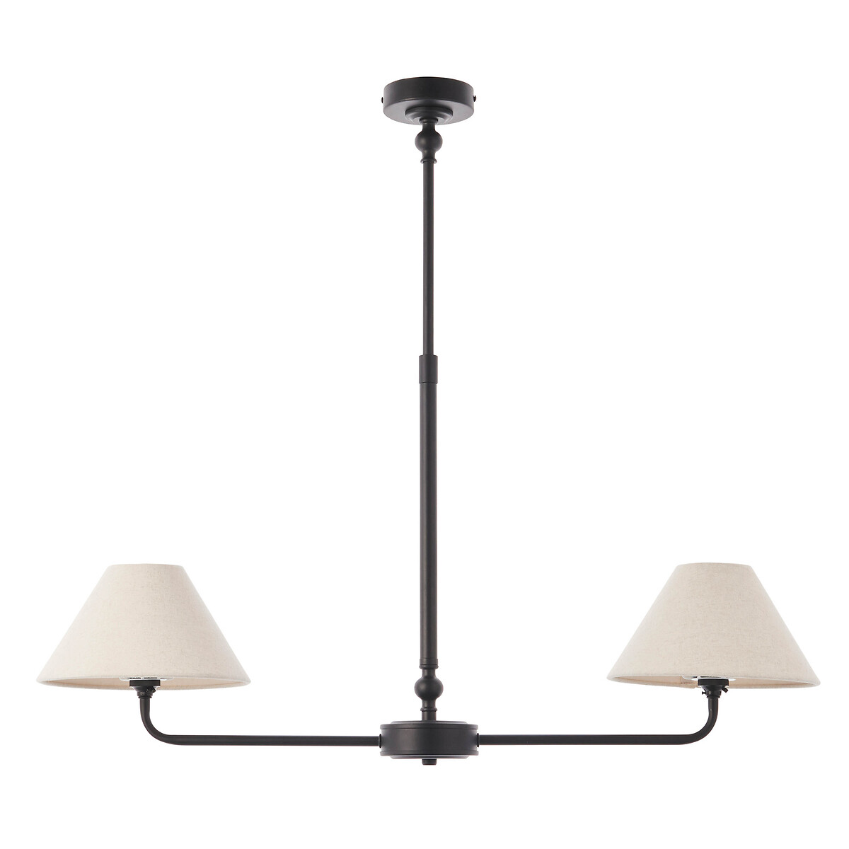 Lilith 2-Light Pendant Light with Tapered Shades black, ÉDITÉ