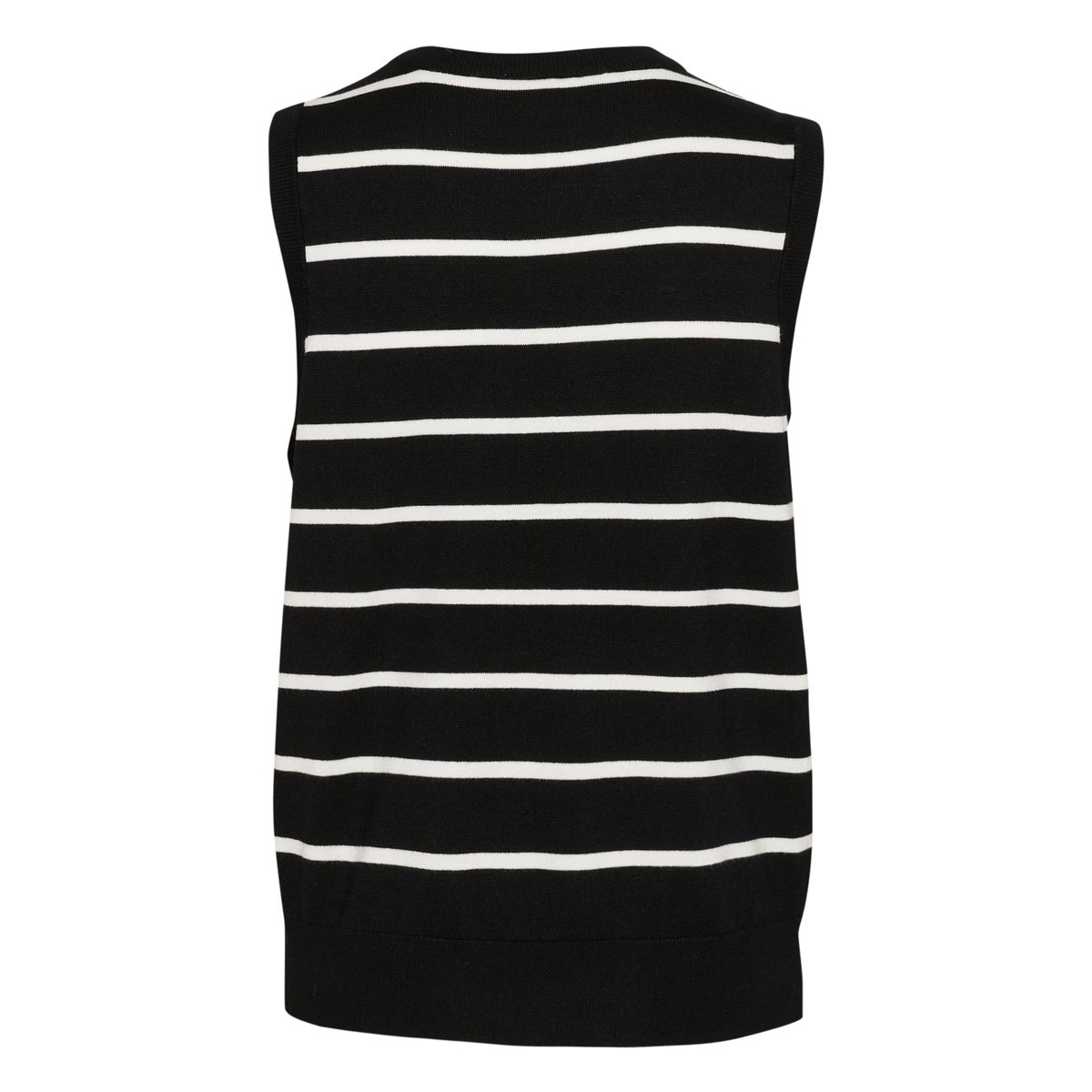 Knitted pullover noir/blanc rayures, KAFFE