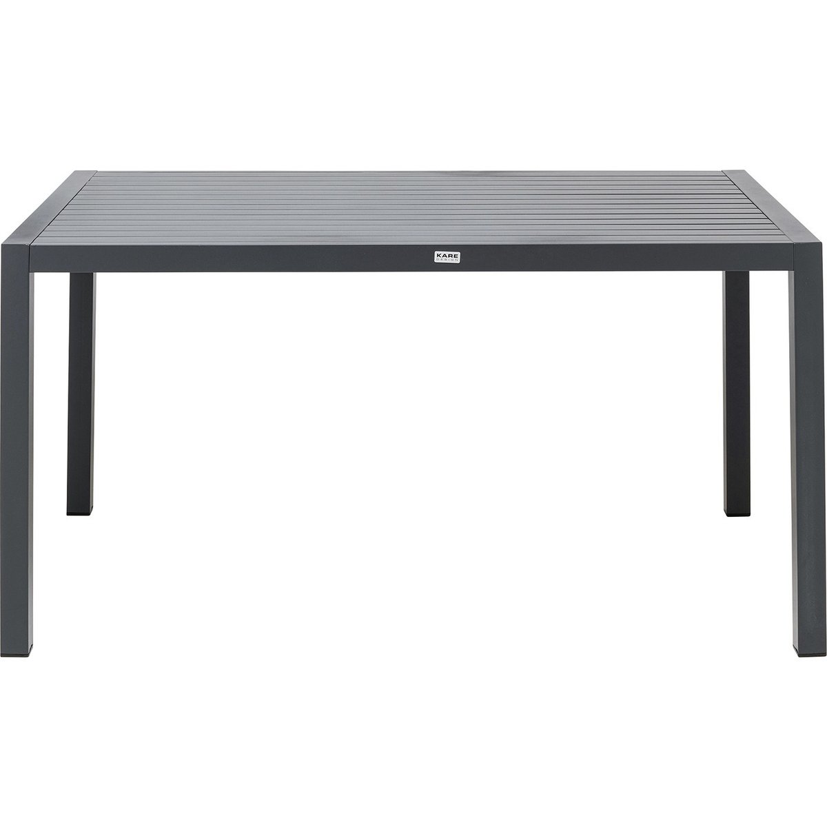 Ensemble de jardin table et 4 chaises, MADAGASCAR anthracite, KARE DESIGN