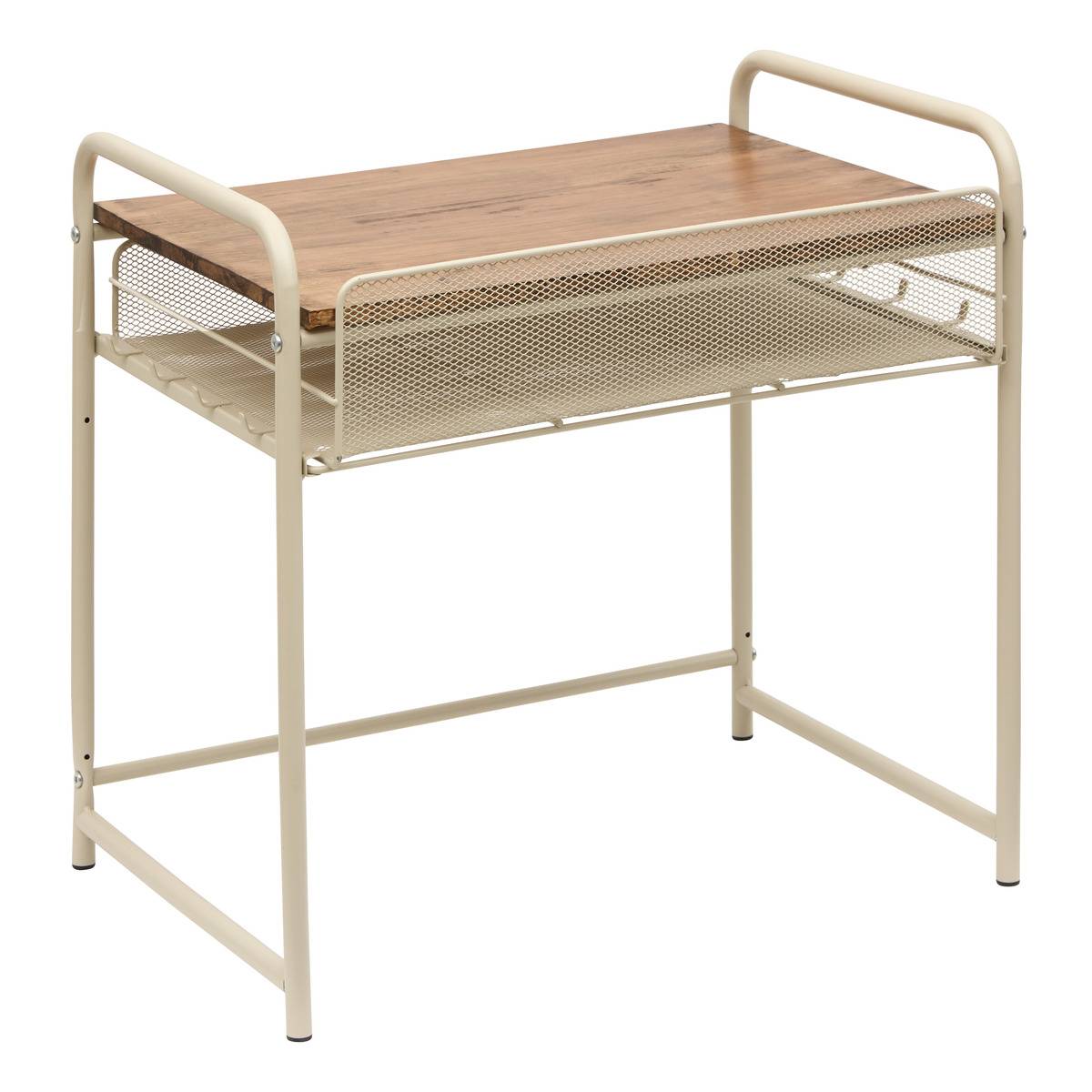 Étagère micro-ondes rectangulaire avec tiroir TELMA beige, 5FIVE SIMPLY SMART