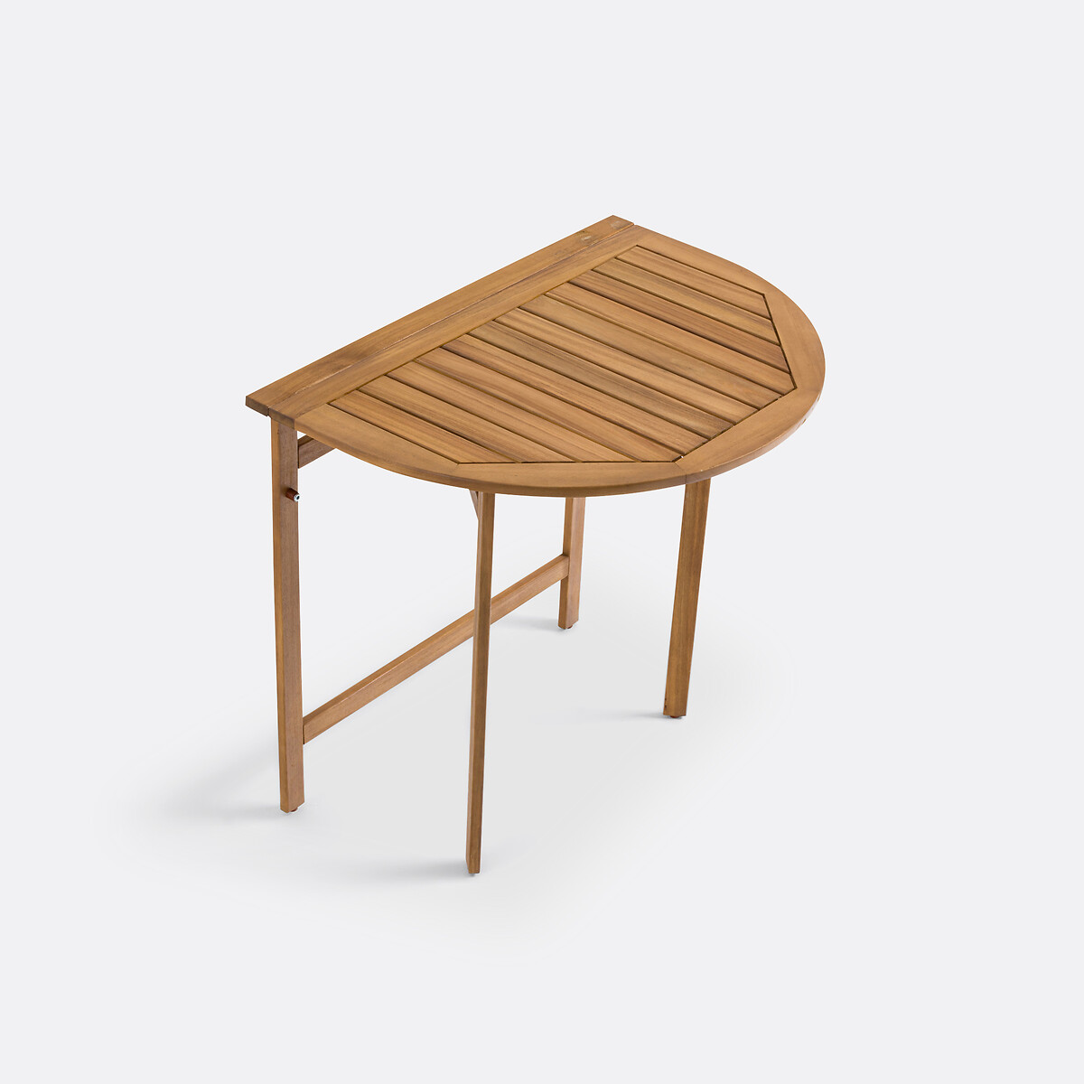 Set de balcon pliable, en acacia, 2 places, table demi-lune et 2 chaises, ALATA acacia, LA REDOUTE INTERIEURS