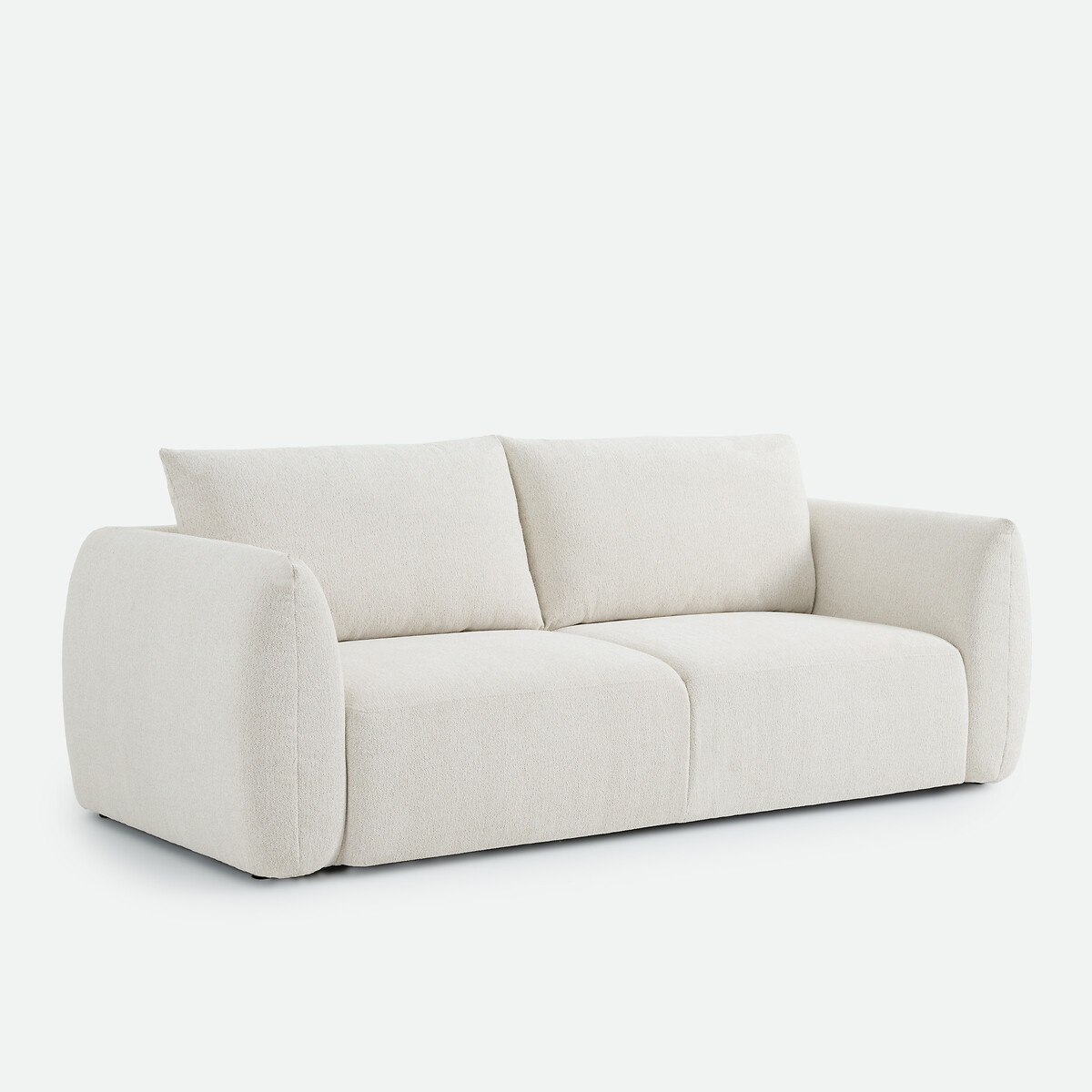 Canapé droit, 3 ou 4 places, en chenille chiné, EDITH ecru, LA REDOUTE INTERIEURS