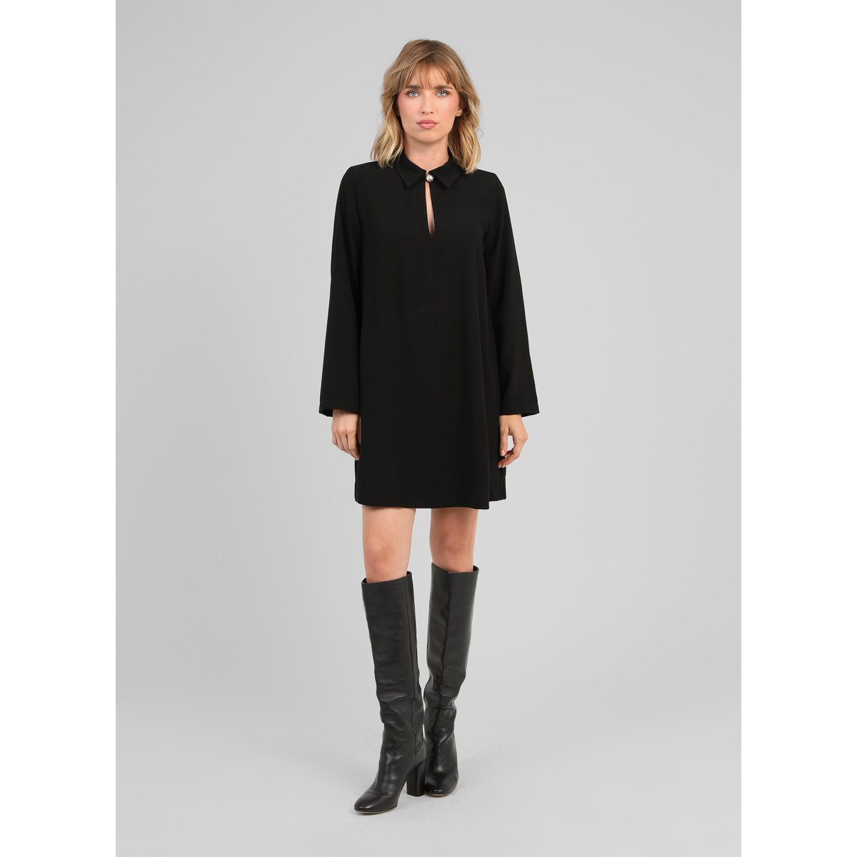 Robe Courte MALOPA noir, AN'GE