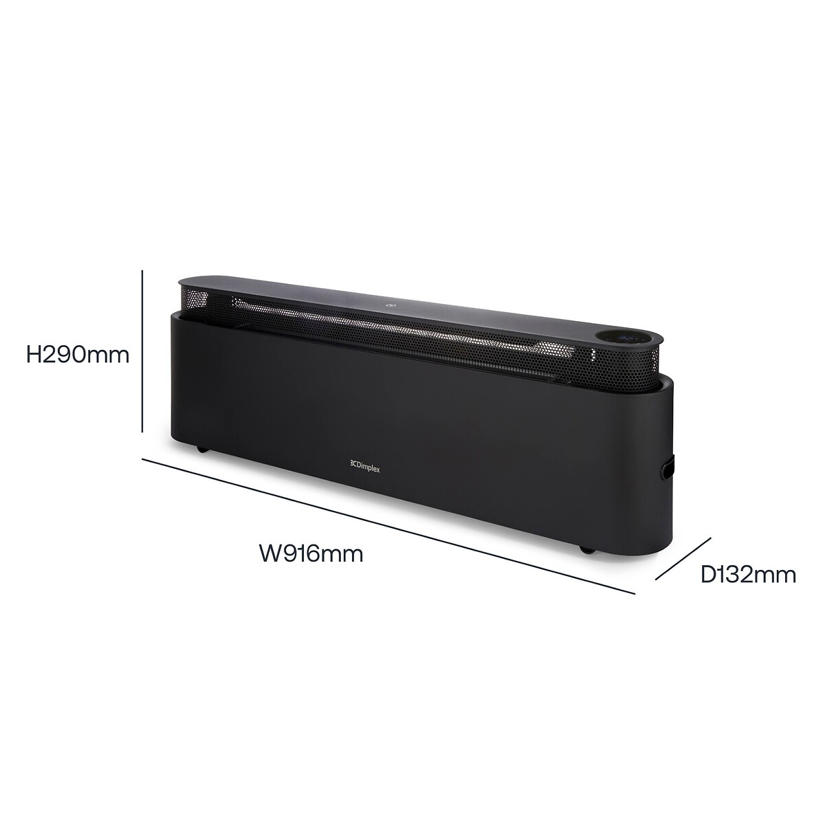 ThermalQ 2.2kW Baseboard Convector Heater - DXBC22 black, DIMPLEX