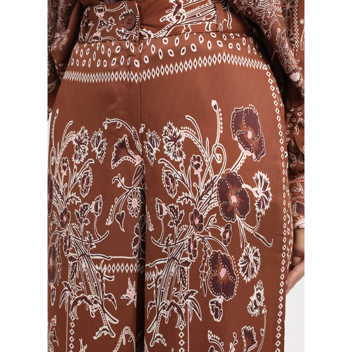 Pantalon ROMYLANE graphilo ecru, AN'GE