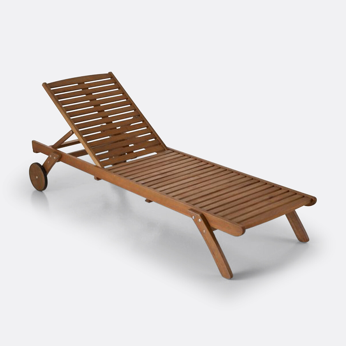Tumbona chaise longue de eucalipto, Garden madera clara eucalipto, LA REDOUTE INTERIEURS