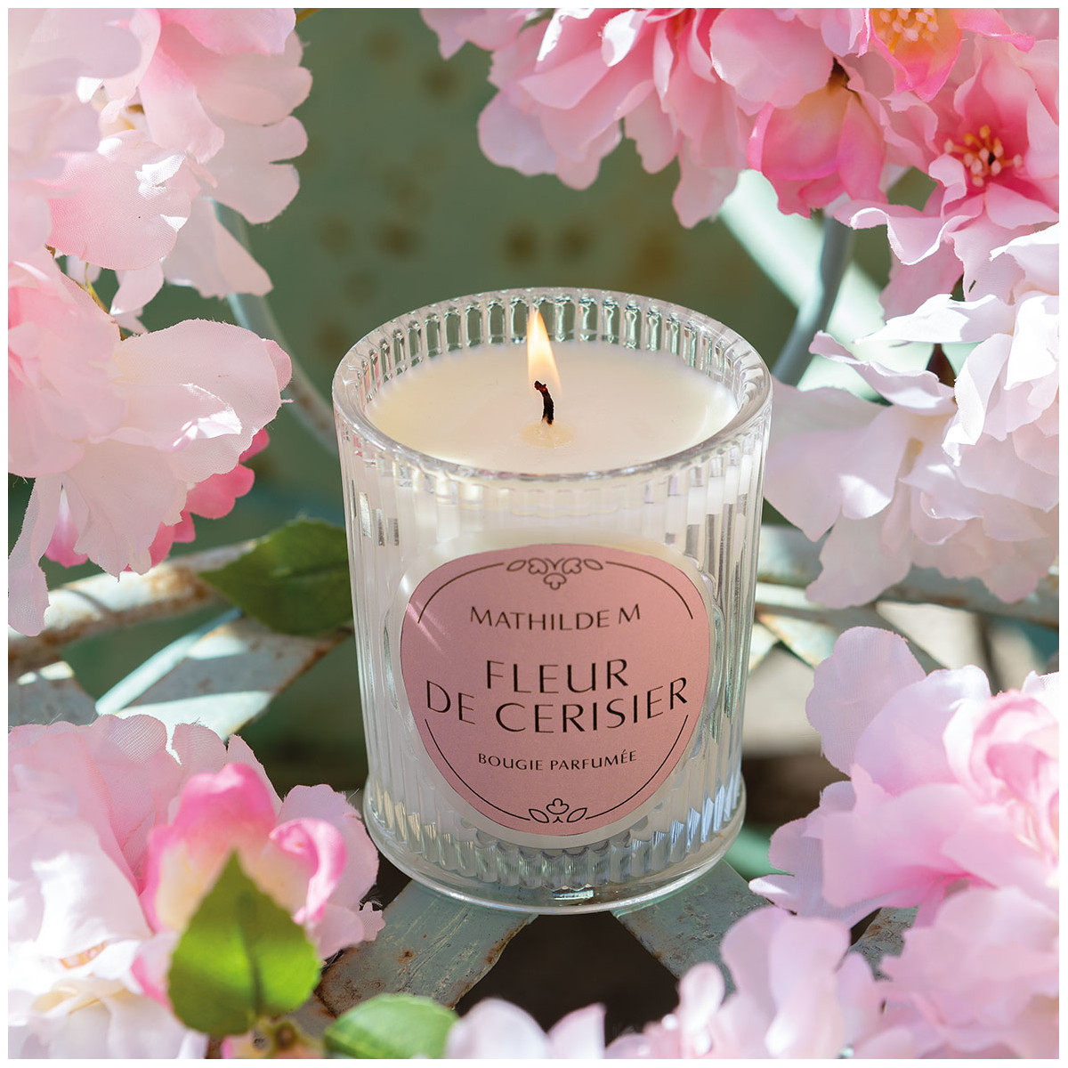 Bougie parfumée Les Intemporelles - FLEUR DE CERISIER transparent, MATHILDE M