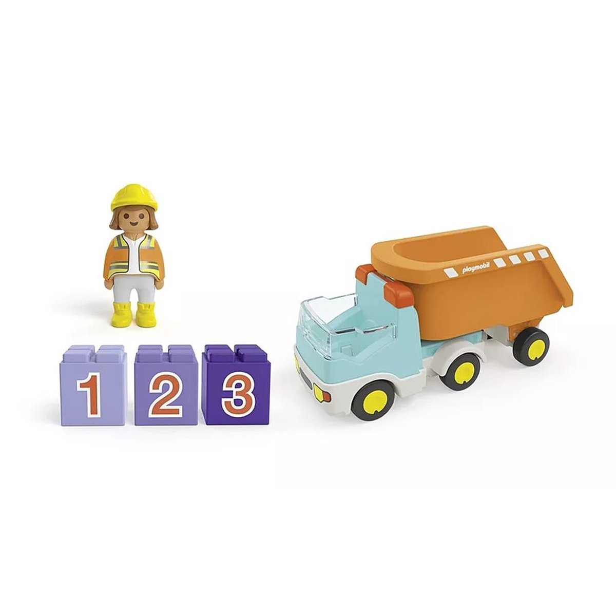 Junior Camion benne multicolore, PLAYMOBIL