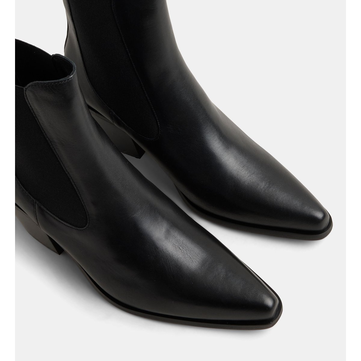 Bottines cecile style western cécile cuir noir, GALERIES LAFAYETTE