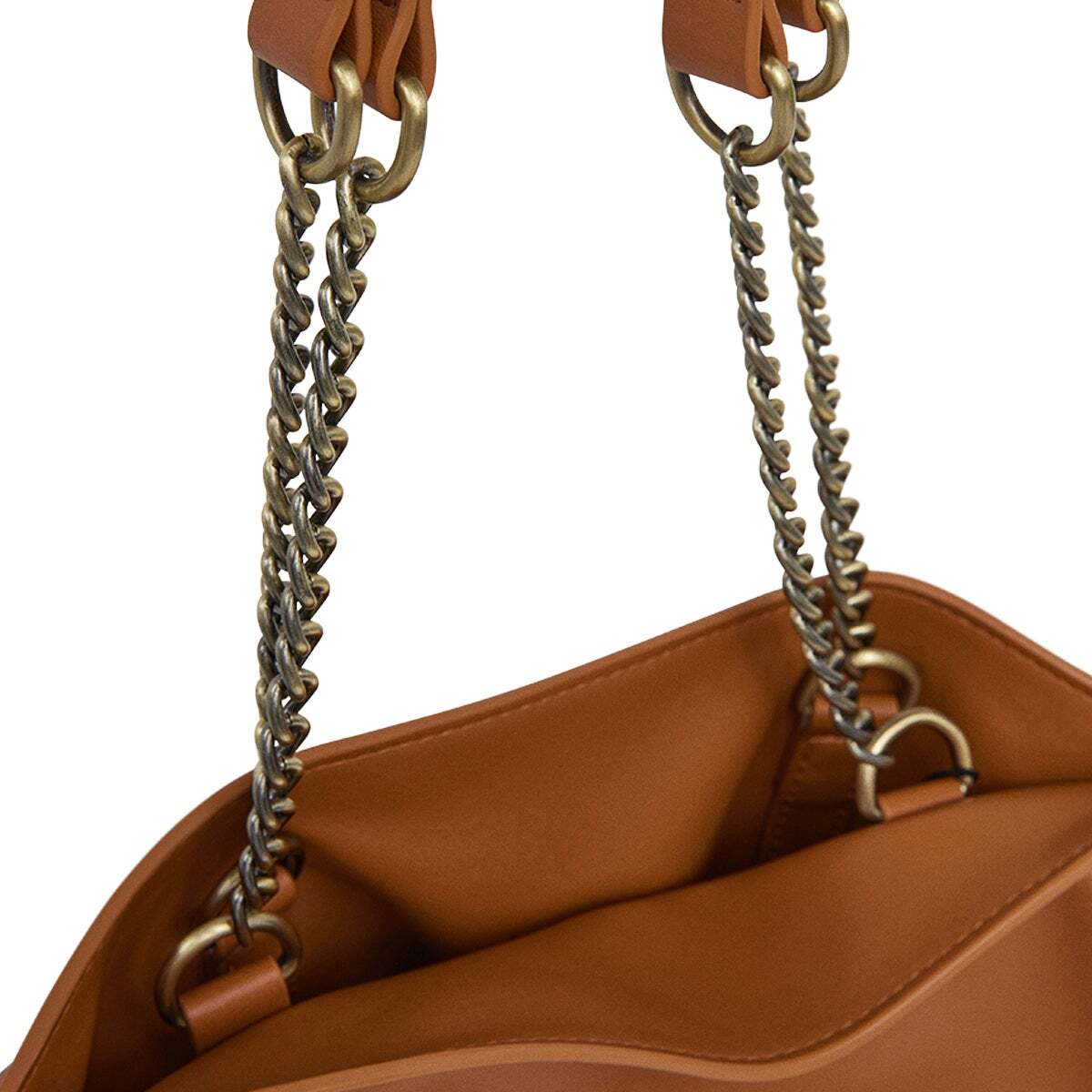 Sac Hobo Effet Cuir beige chameau, PEPE JEANS