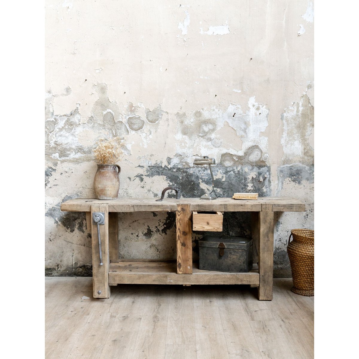 Etabli en bois Fernand N°464 - Bon état bois clair, DEBONGOUT
