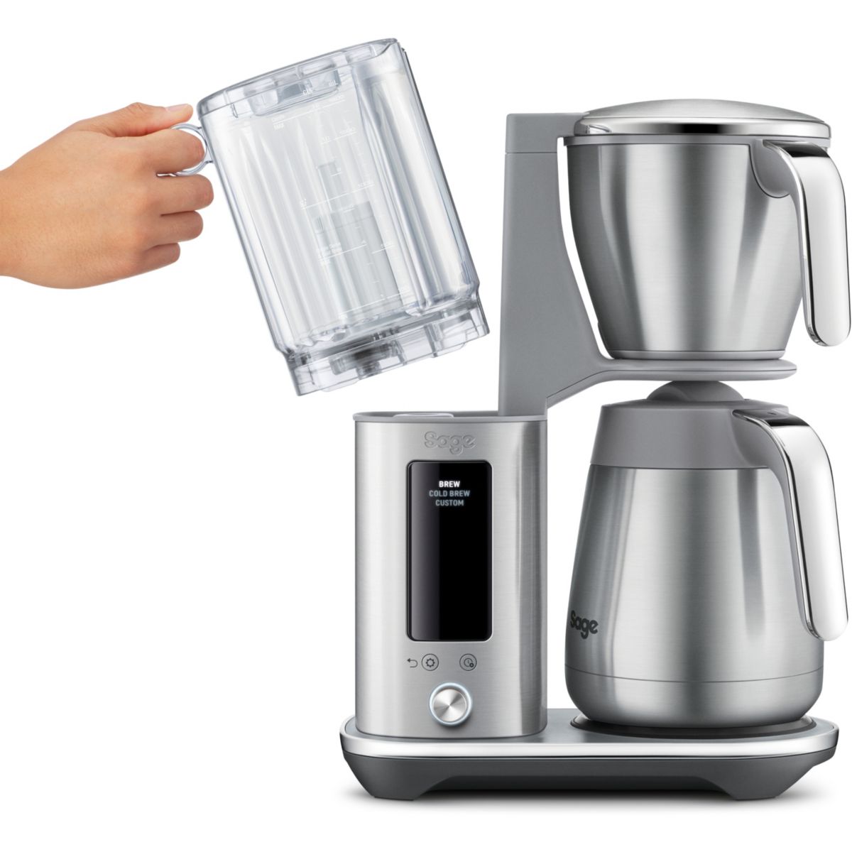Cafetière isotherme SDC465BSS4EEU1 couleur unique, SAGE APPLIANCES