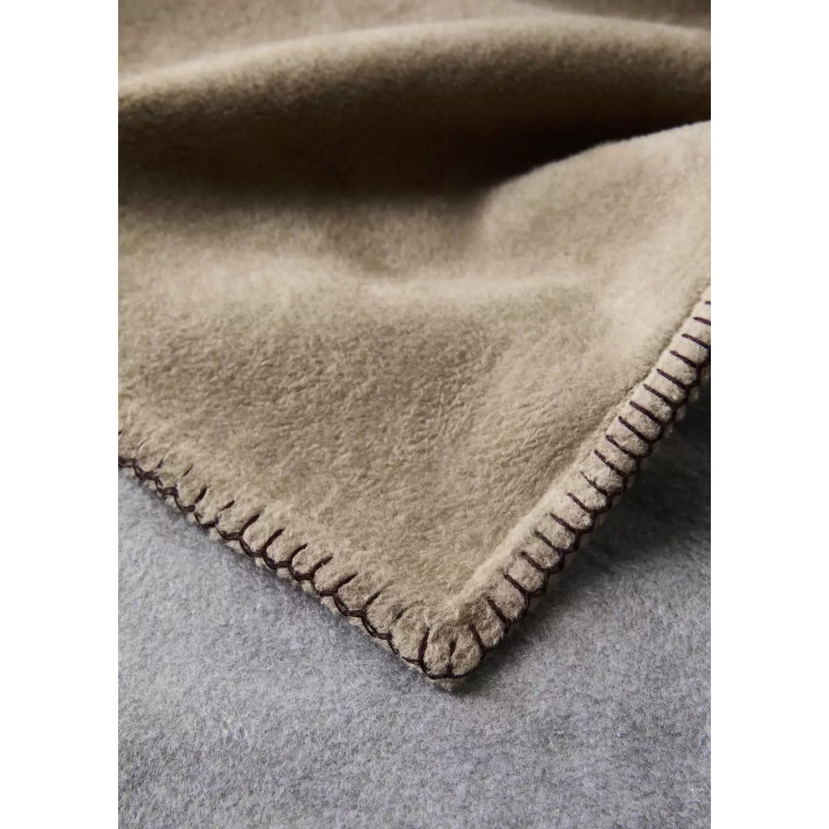 Plaids en coton bicolores marron, MANGO HOME