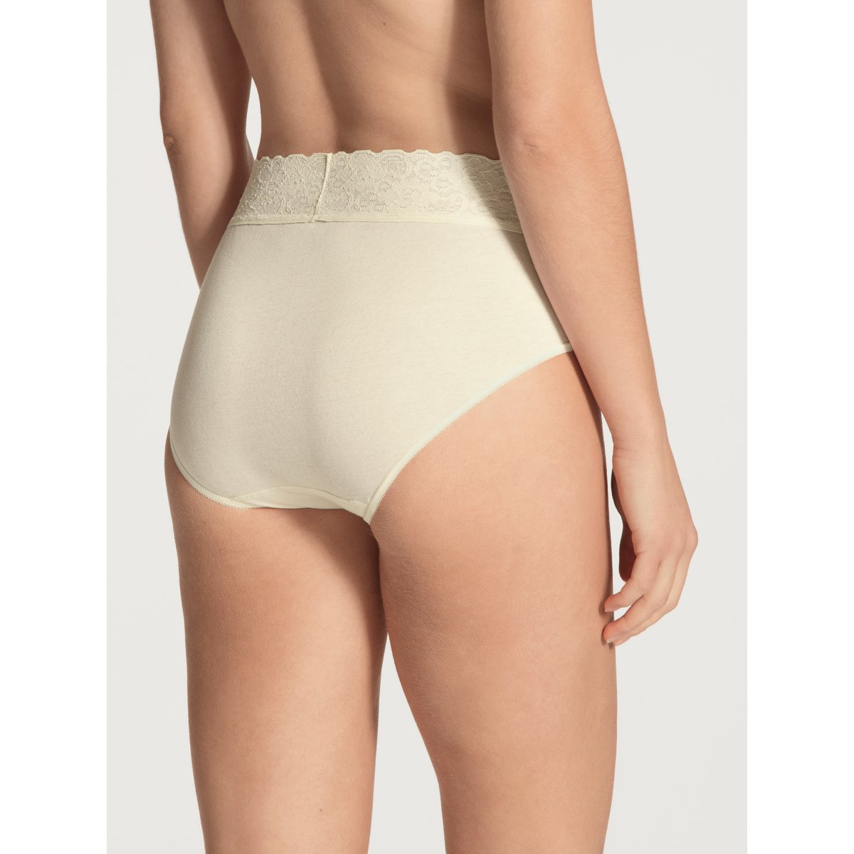 Culotte taille haute Coton ICONICS champagne crème, CALIDA