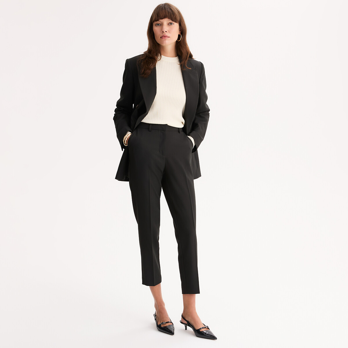 Tapered Trousers black, ANNE WEYBURN