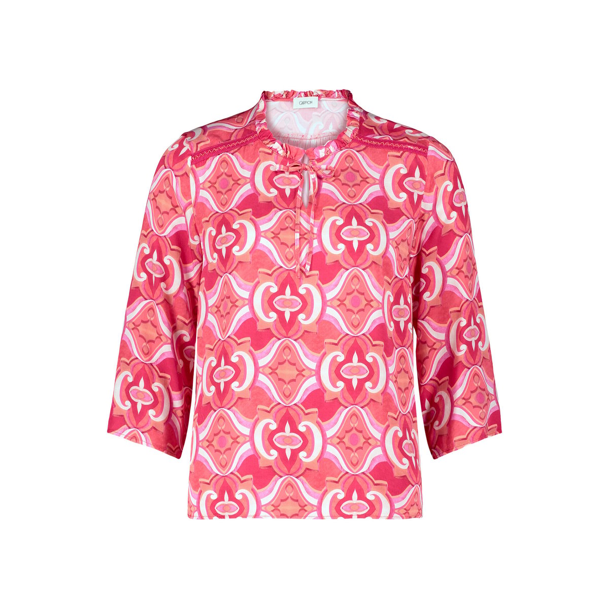 Blouse casual à ruches red/rosè, CARTOON