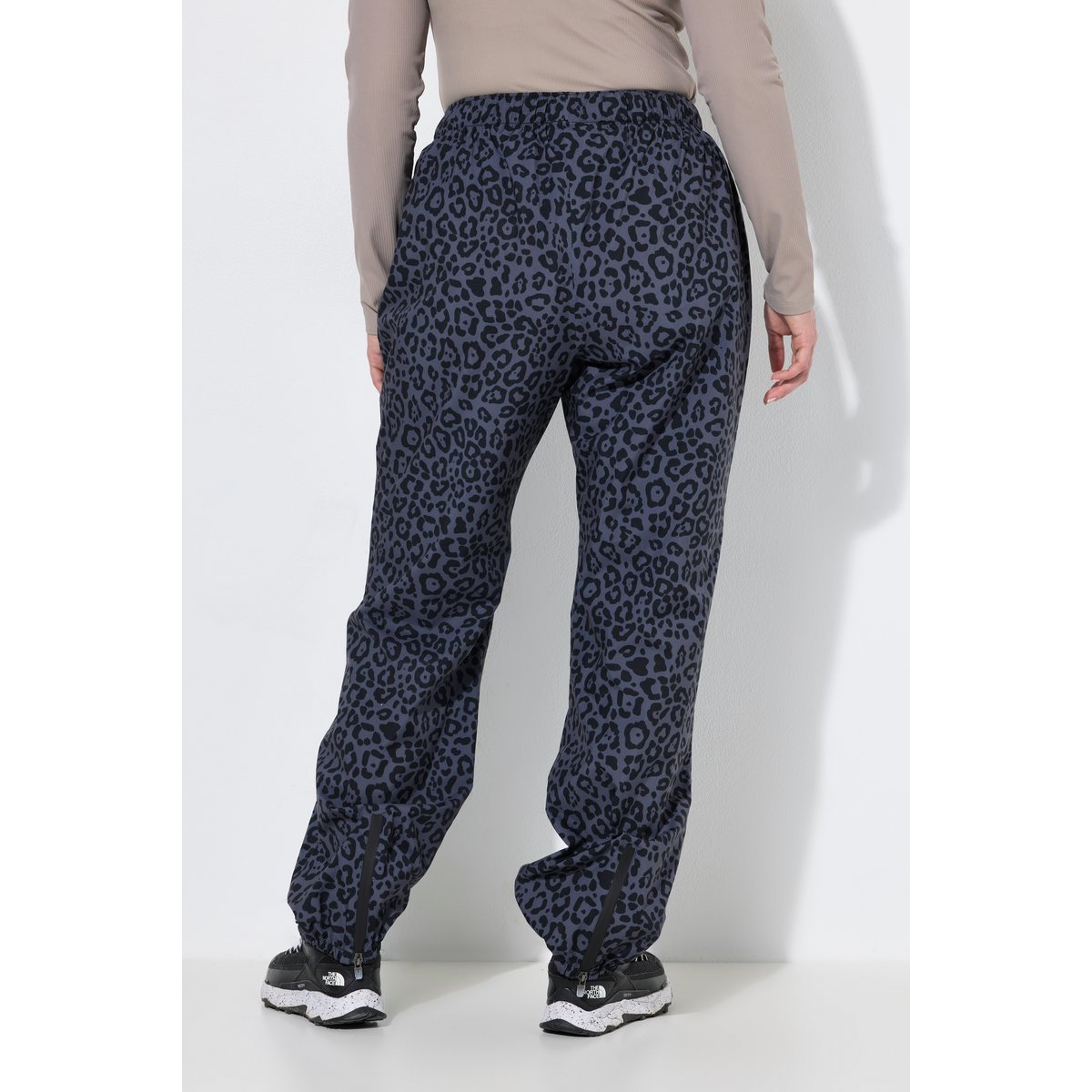 Pantalon de pluie, motif léopard gris asphalte, ULLA POPKEN