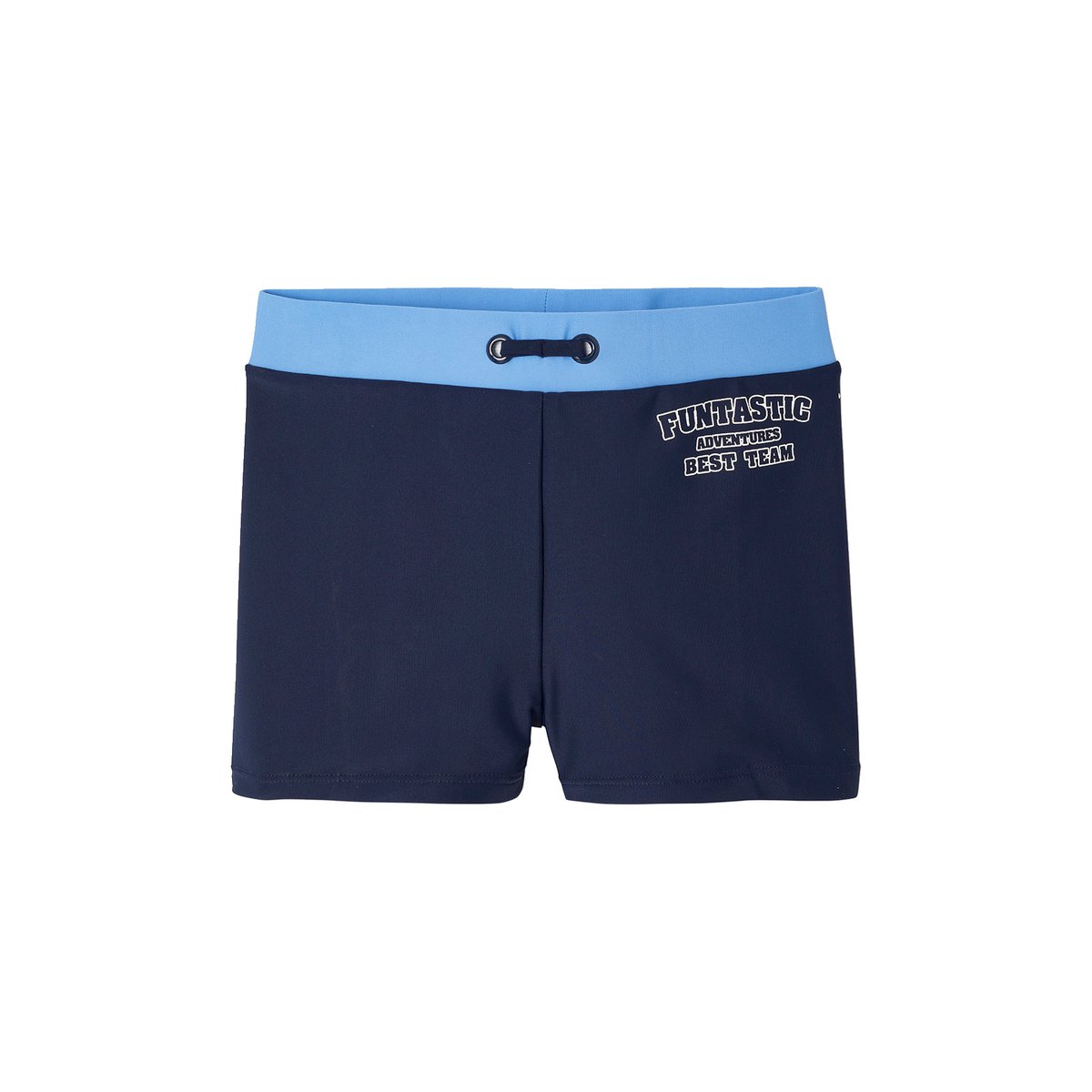 Ensemble de bain boxer + bonnet encre, VERTBAUDET