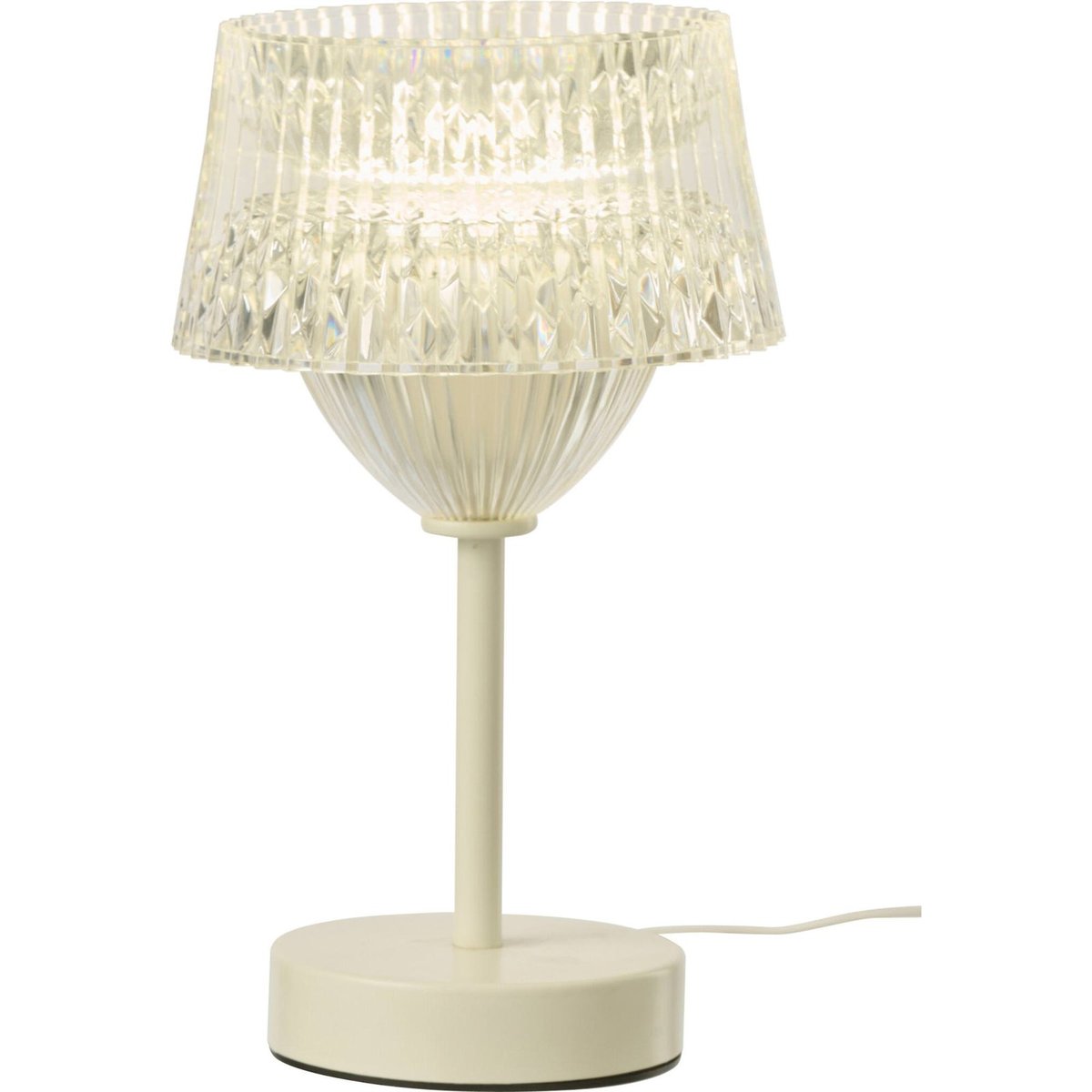 Lampe de table tactile LED en métal blanc, RECOLLECTION