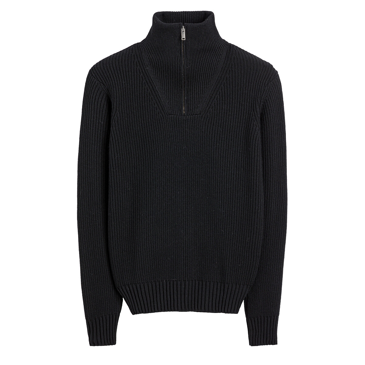 Pull col camionneur en maille chaude noir, LA REDOUTE COLLECTIONS