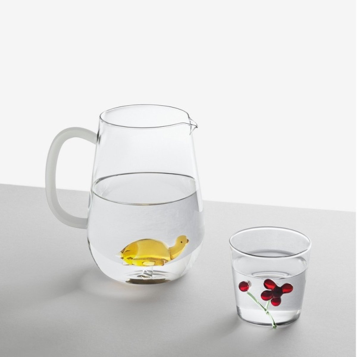 Carafe verre tortue ANIMAL FARM ambre, ICHENDORF