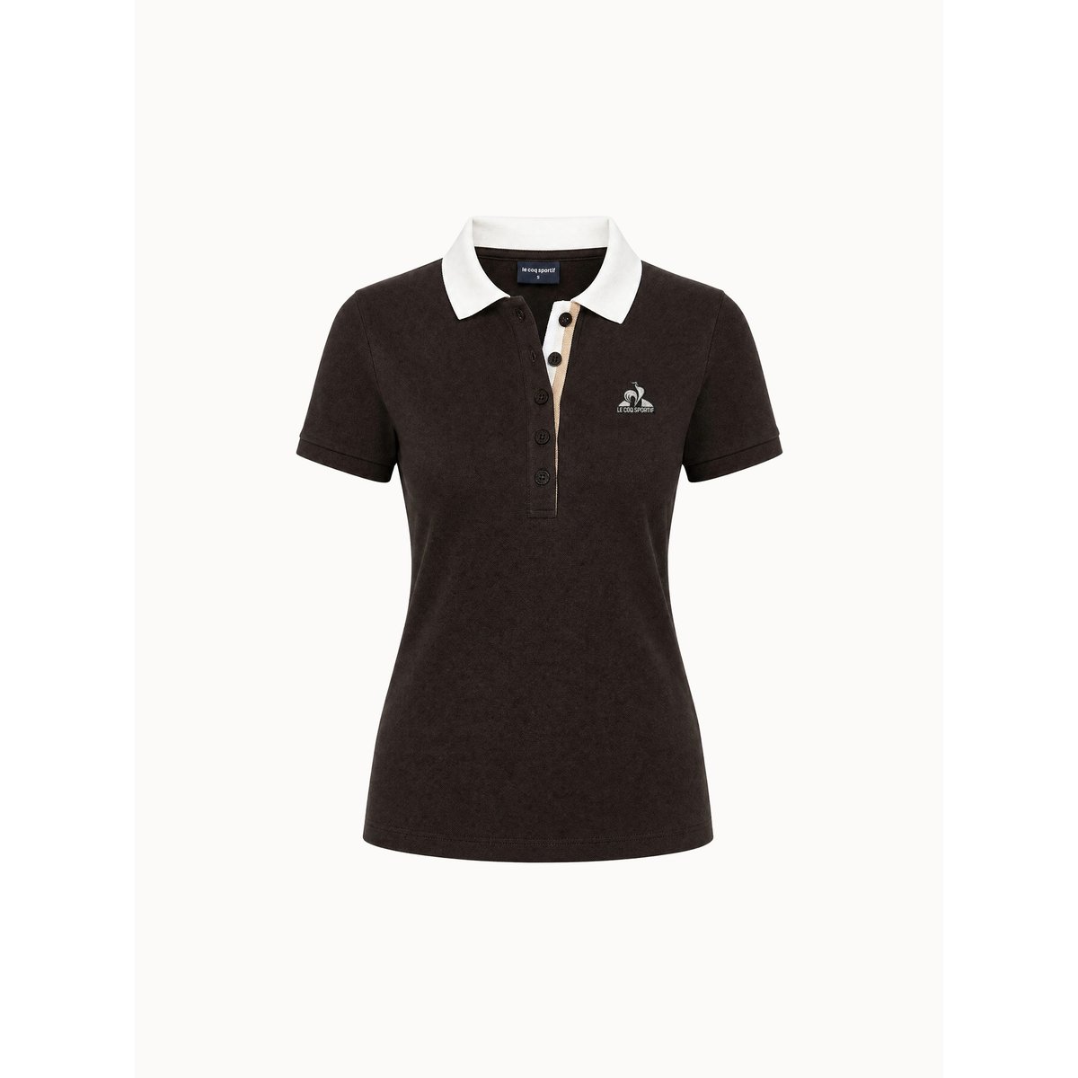 Polo en jersey effet piqué avec col contrasté Heritage molé, LE COQ SPORTIF