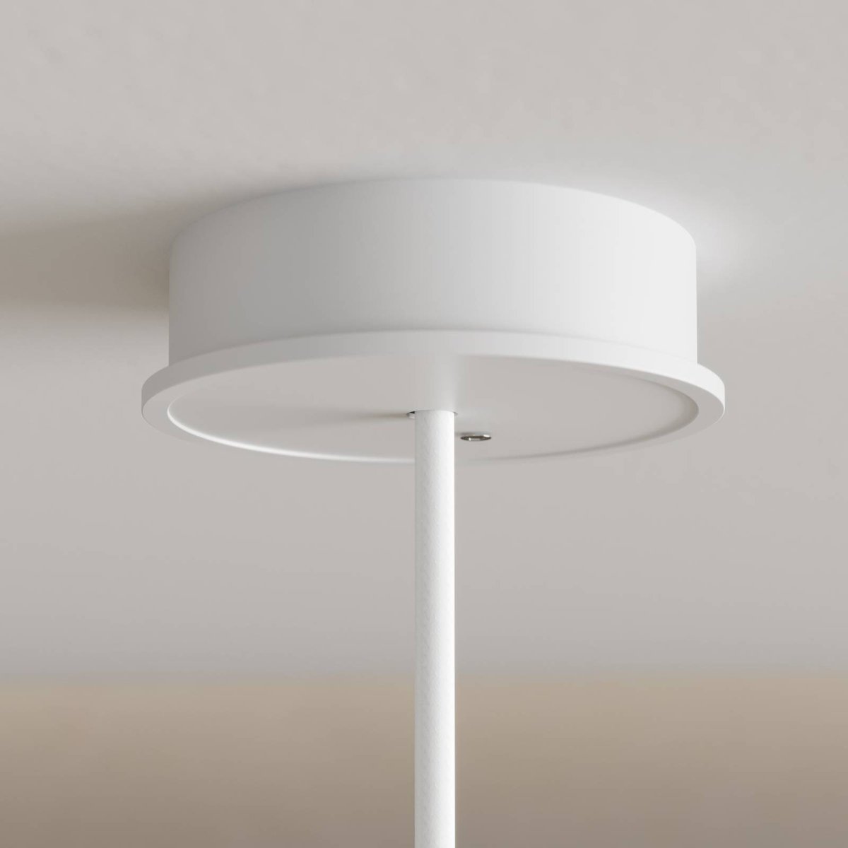 Suspension en plâtre moderne, Herdis blanc, LUCANDE