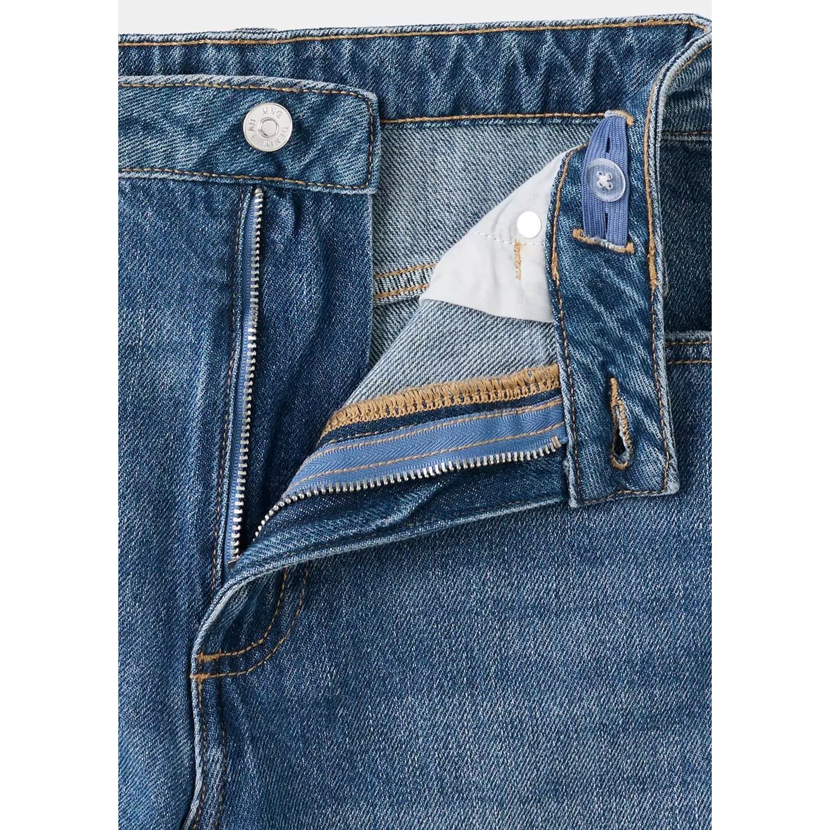 Jean wide leg bleu moyen, MANGO KIDS