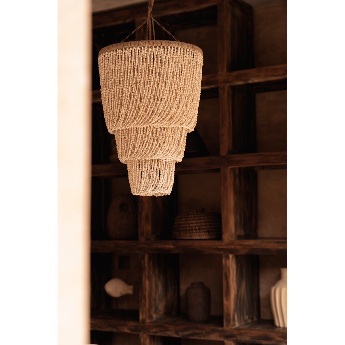 Suspension en coquillages LAGOON beige, BAZAR BIZAR