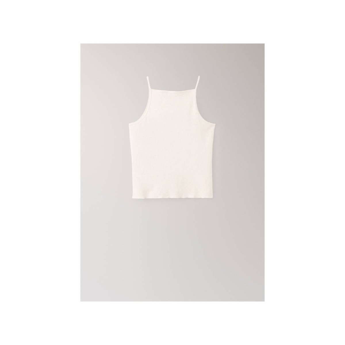 Top pyjama à bretelles fines beige, MANGO