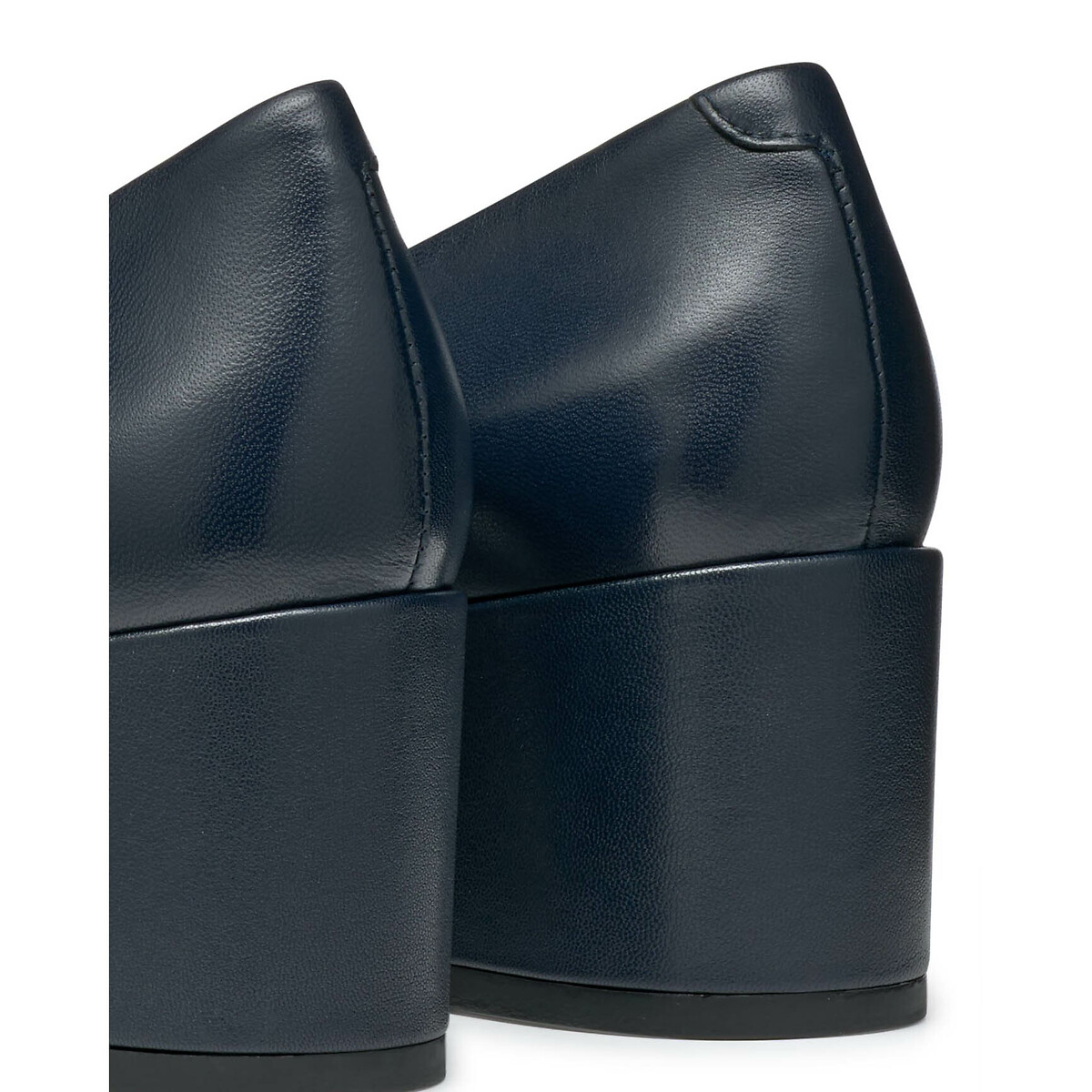 Escarpins en cuir respirant Eleana bleu marine, GEOX