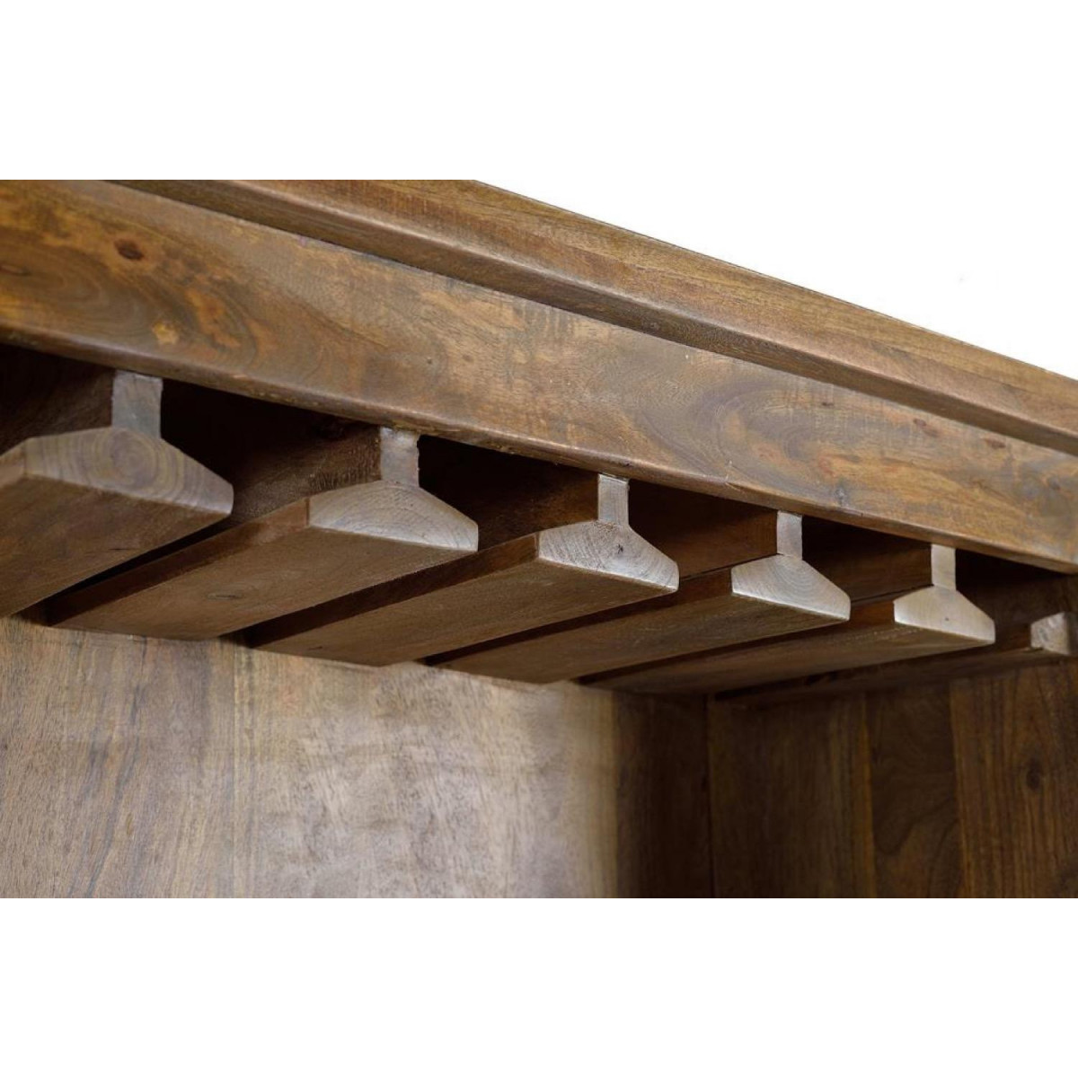 Vaisselier 2 tiroirs - LALIA marron, DECORATION D’AUTREFOIS