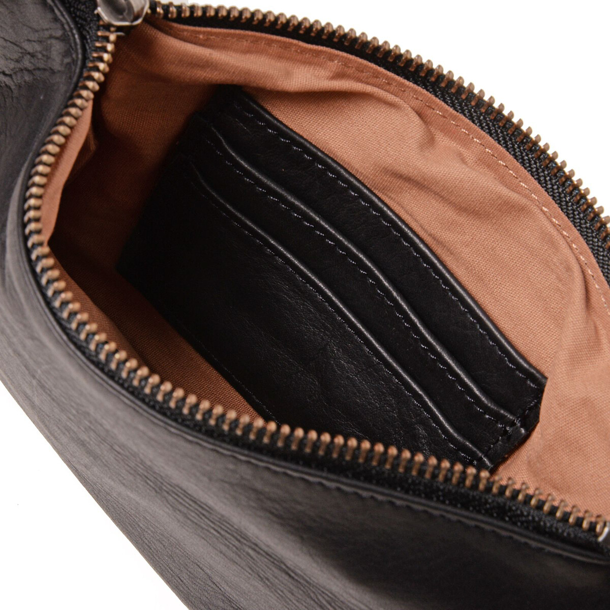 Sac à bandoulière en cuir VICKY noir, NAT & NIN