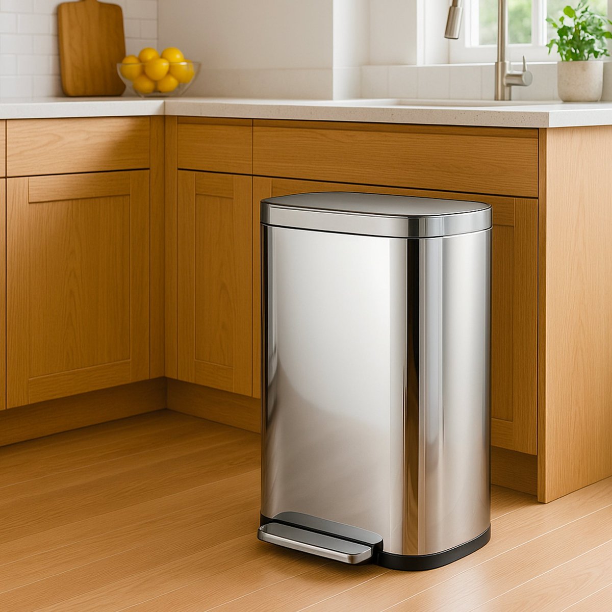 Poubelle de cuisine tri sélectif EMPIRE argent, KITCHEN MOVE