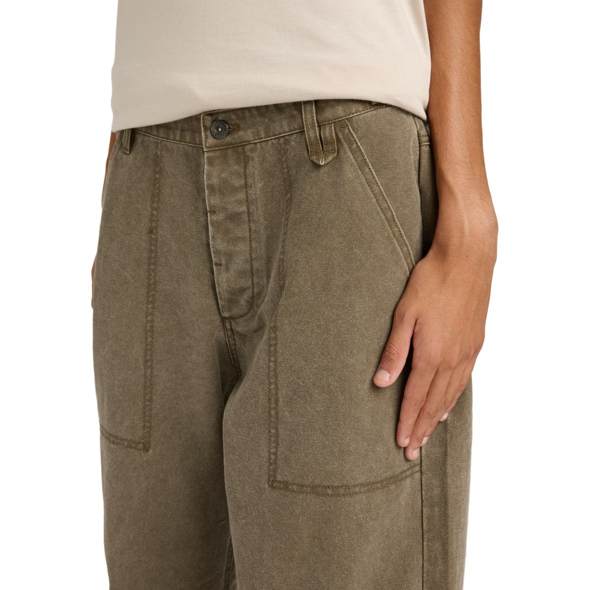 Pantalon treillis RELAX FATIGUE CANVAS marron stone gray, ELEMENT