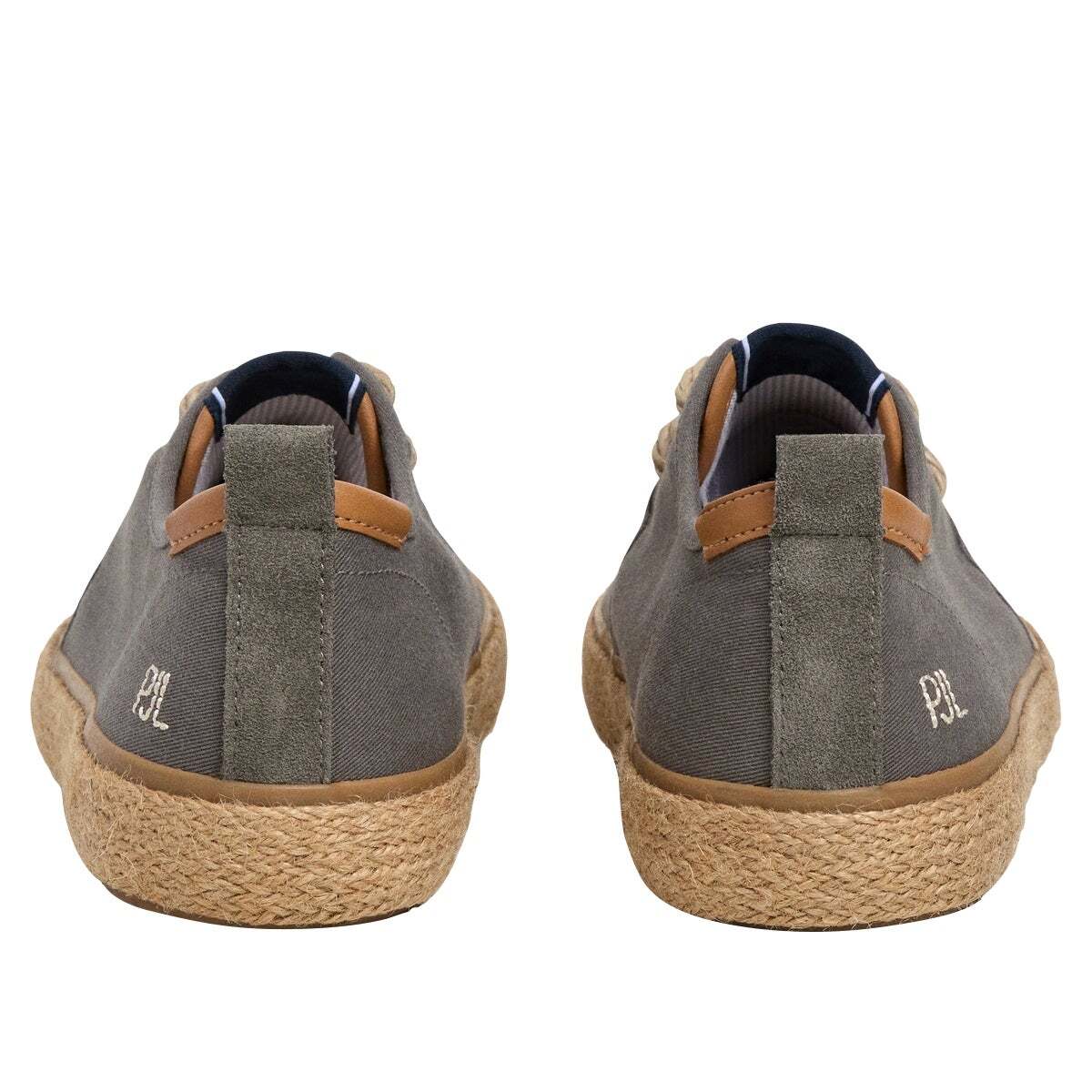Baskets Blucher Avec Détails En Jute vert gamme, PEPE JEANS
