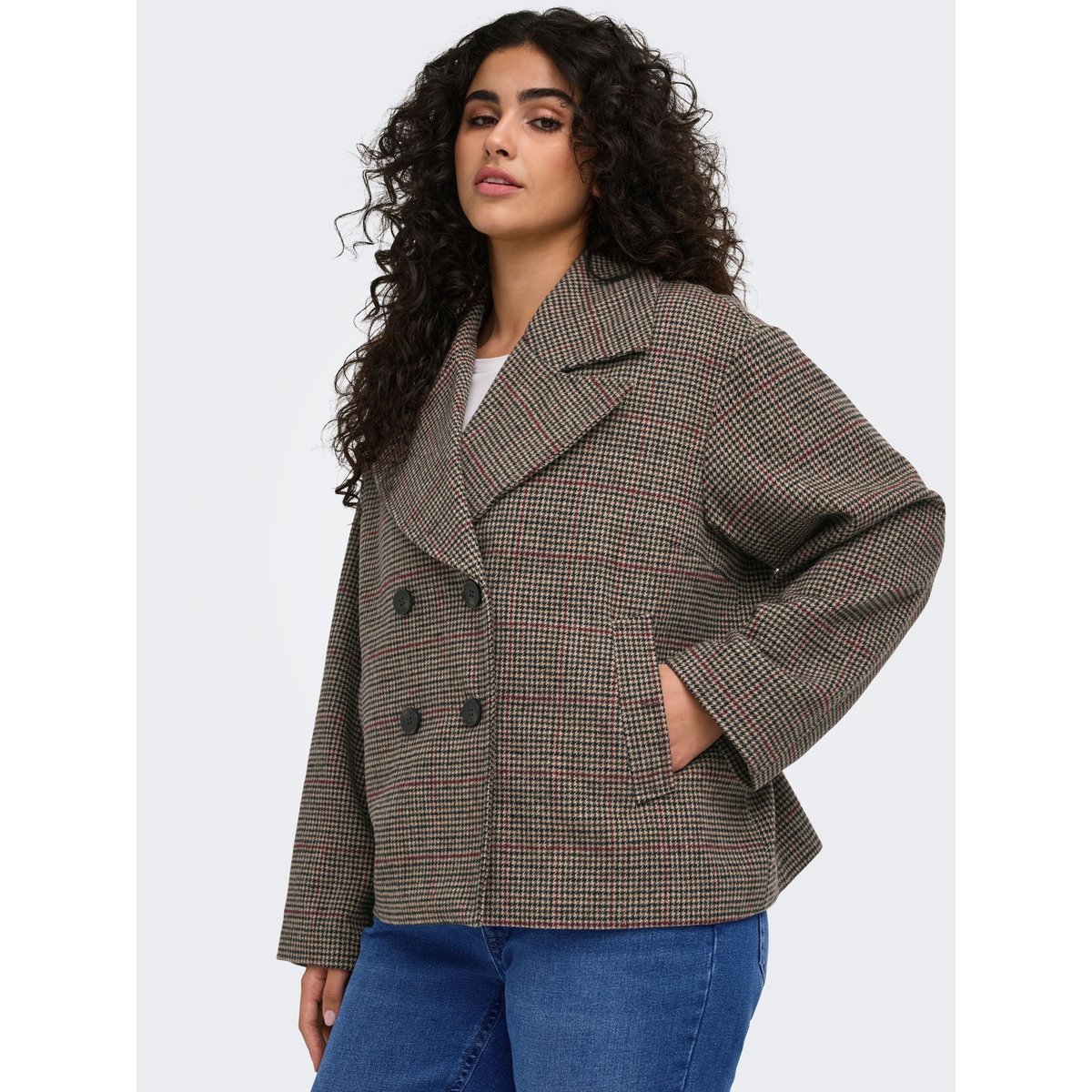Veste marron - tannin, ONLY CARMAKOMA