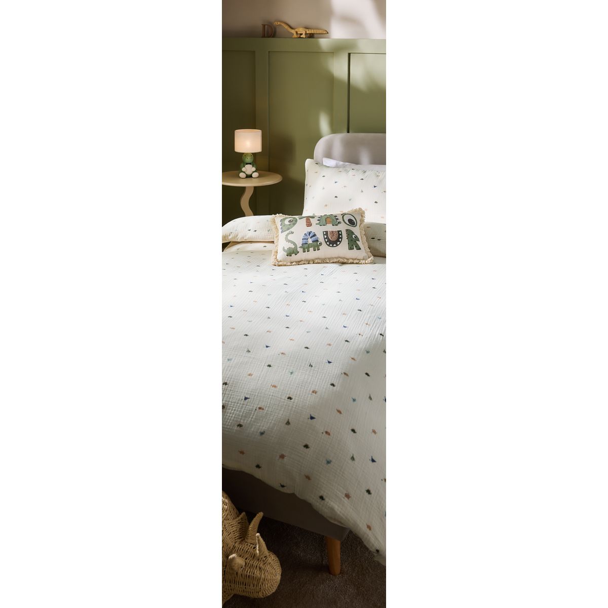 Parure housse de couette en coton mini dino, NEXT