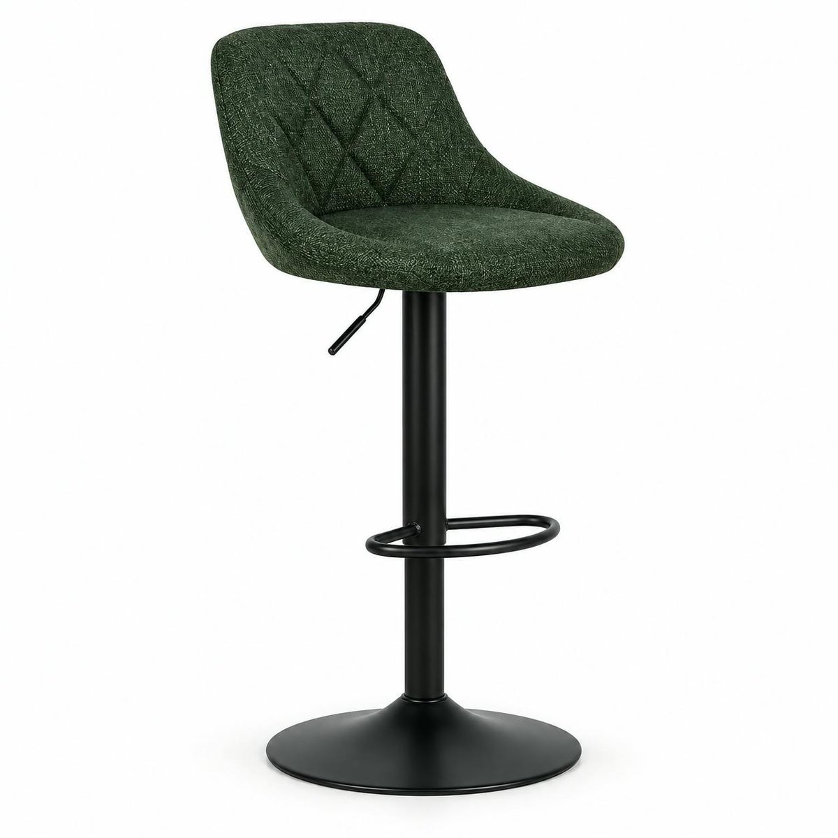 Chaise de bar en tissu, hauteur réglable (lot de 2) MALMOE kaki, PIER IMPORT
