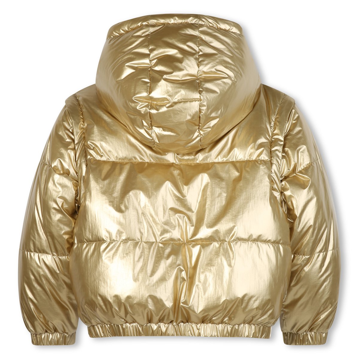 Chemise en duvet réversible avec capuche light gold, BOSS KIDSWEAR