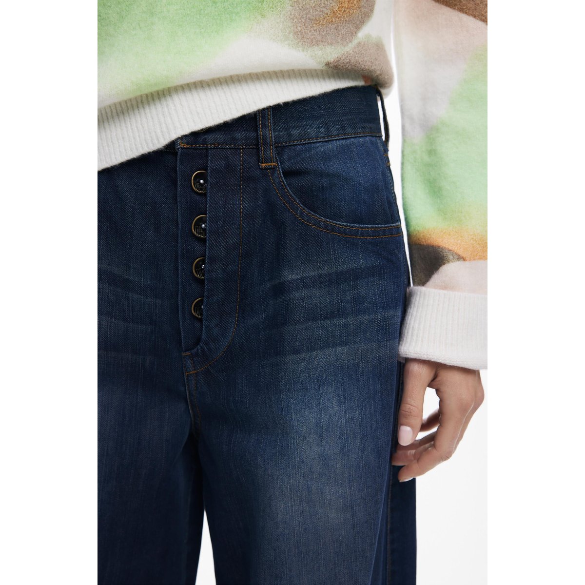 Jean Balloon long bleu, DESIGUAL
