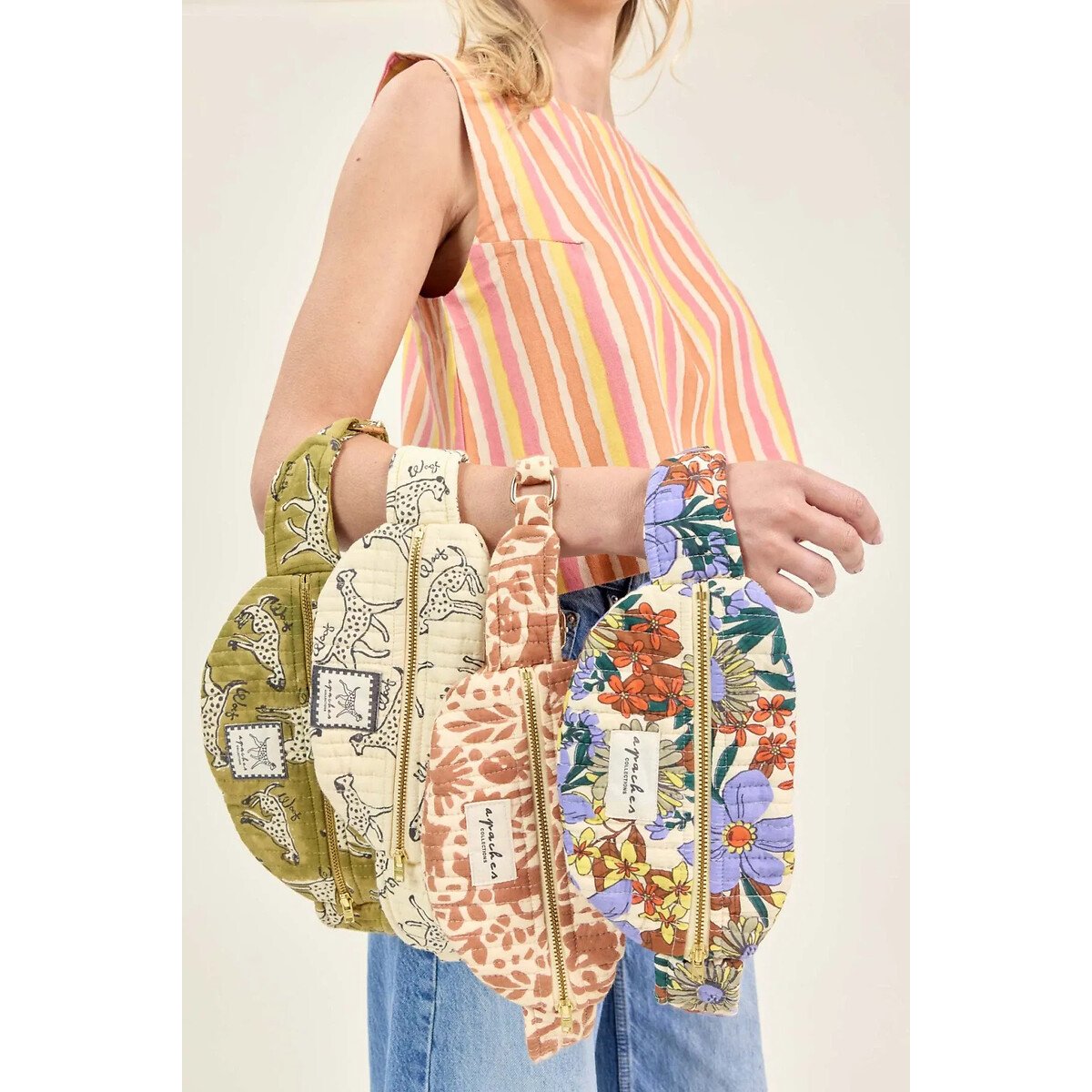 Mini bolsa de cintura KELA caqui claro, APACHES COLLECTIONS
