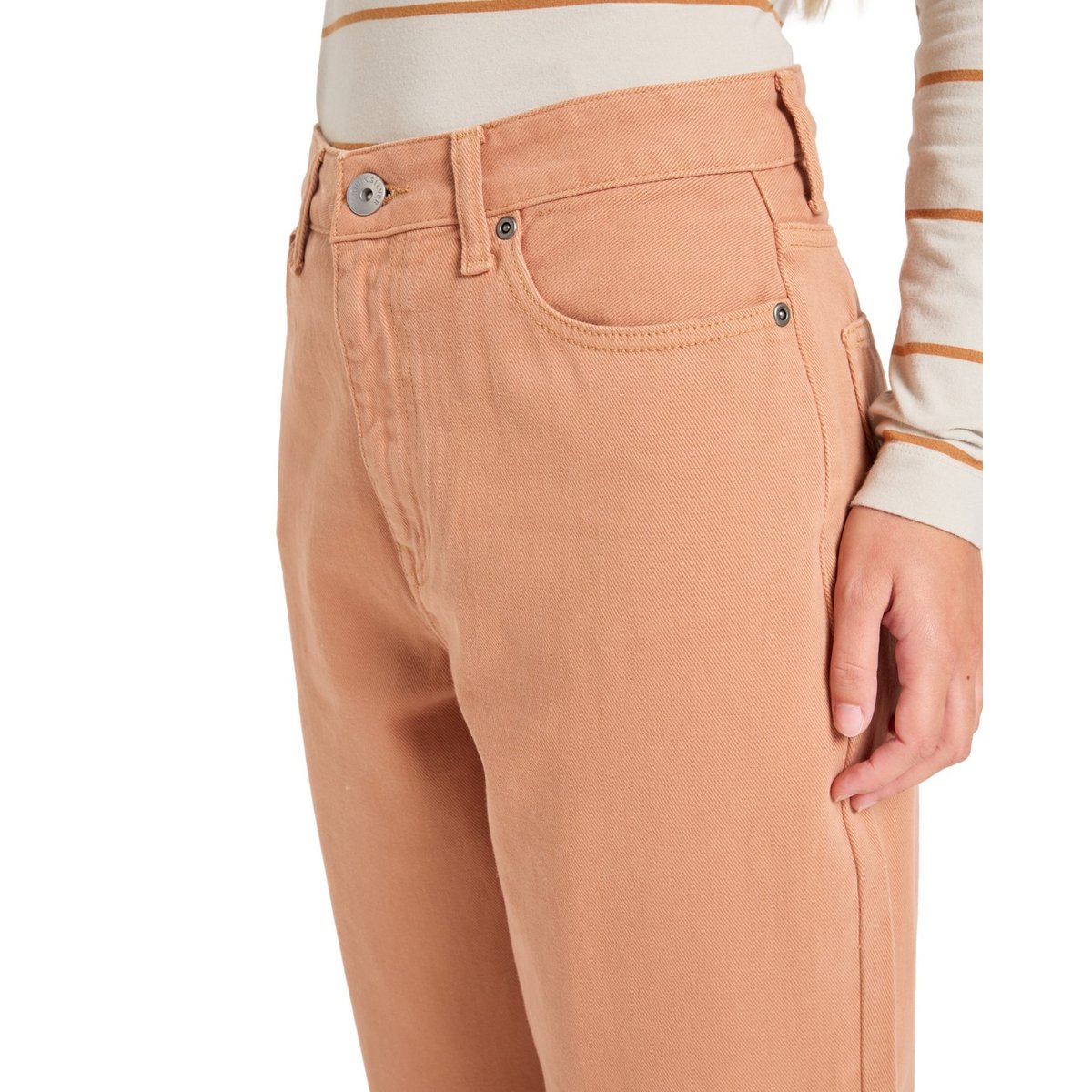 Pantalon BAGGY CARROT COLOR marron almond, QUIKSILVER