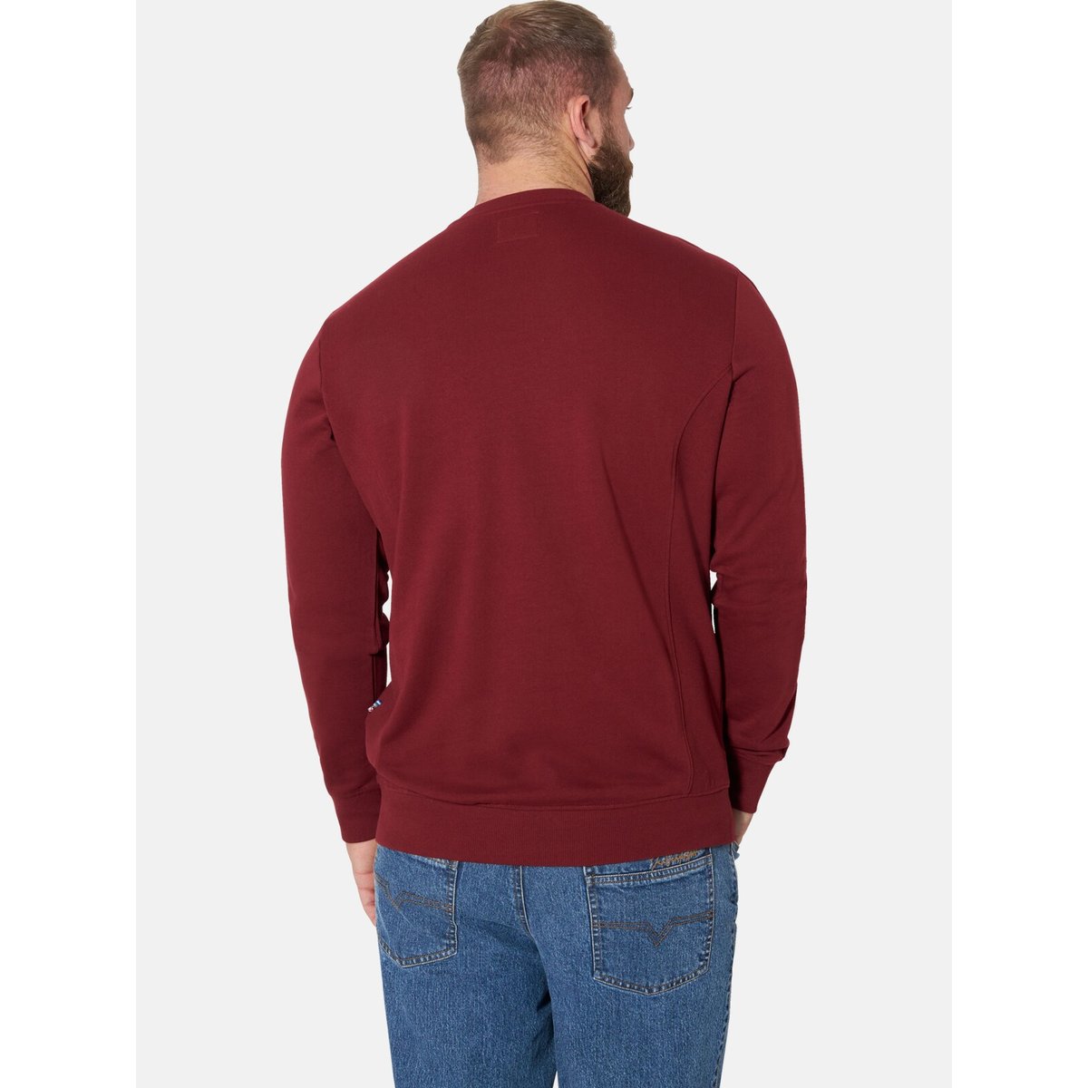 Sweatshirt TJALVE rouge foncé, JAN VANDERSTORM