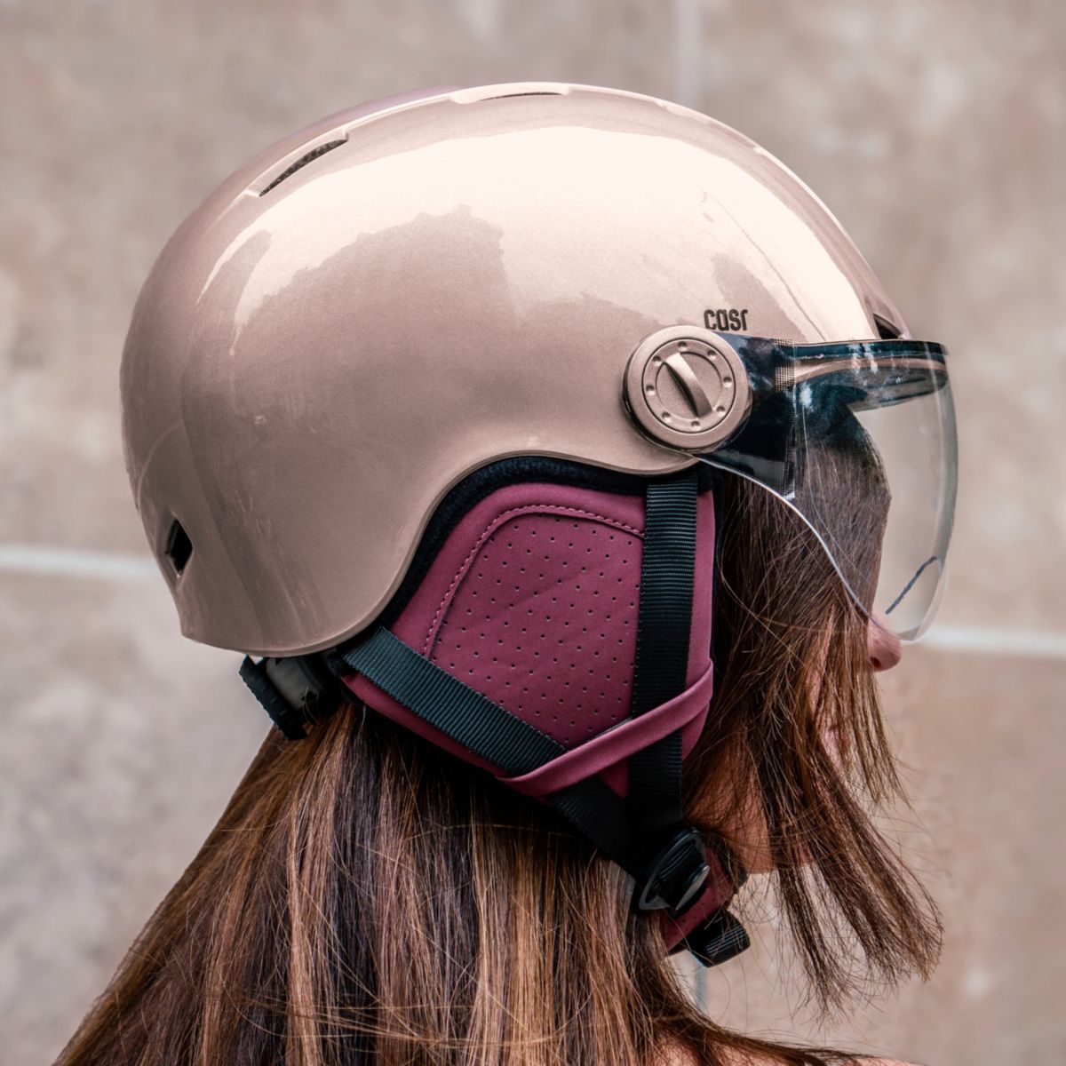 Casque trottinette Style rose taille M rose, CASR