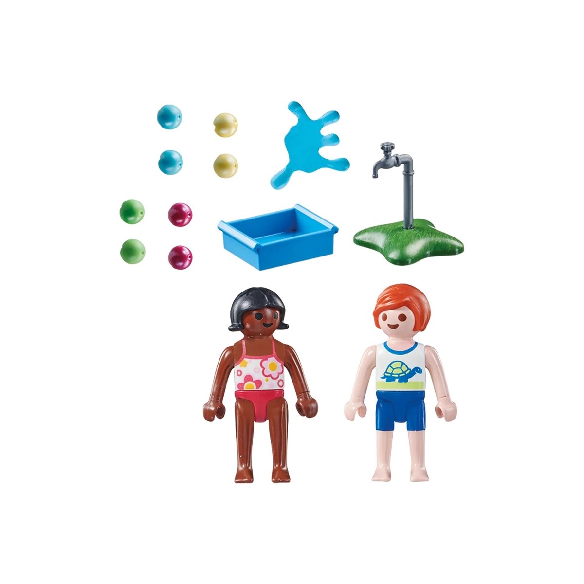 Special Plus Enfants et ballons d'eau multicolore, PLAYMOBIL