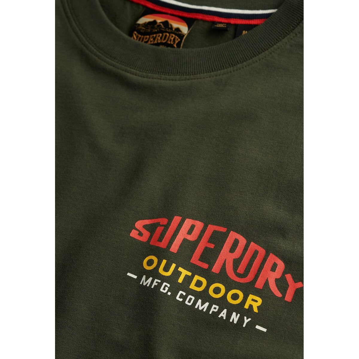 T-shirt Mountain Relaxed vert olive, SUPERDRY