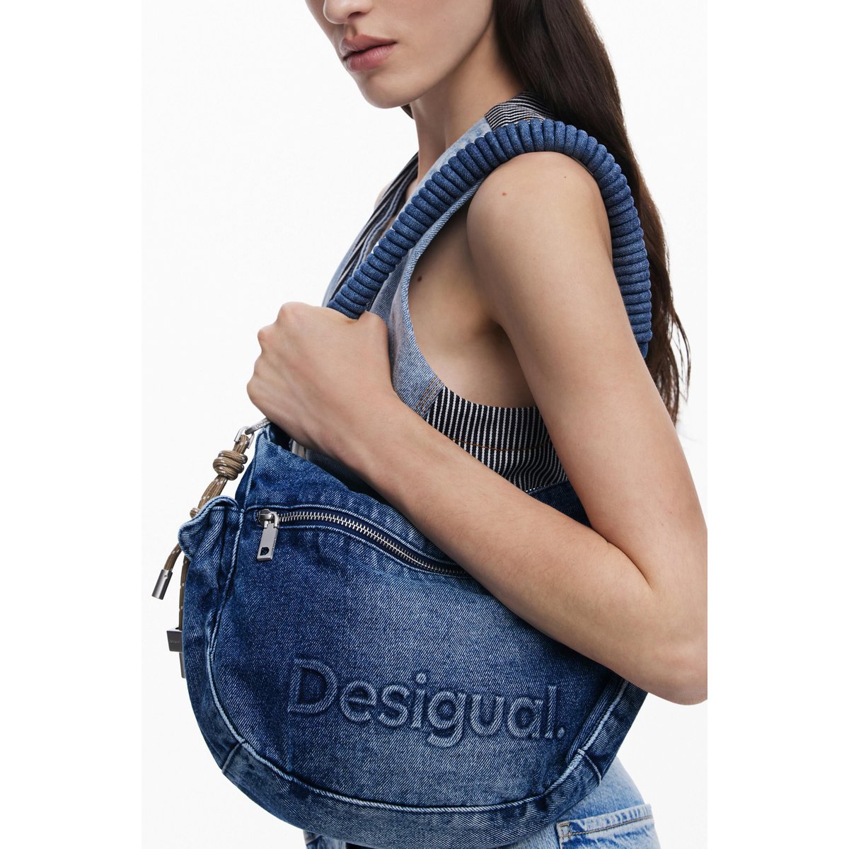 Sac en denim moyen bleu clair, DESIGUAL