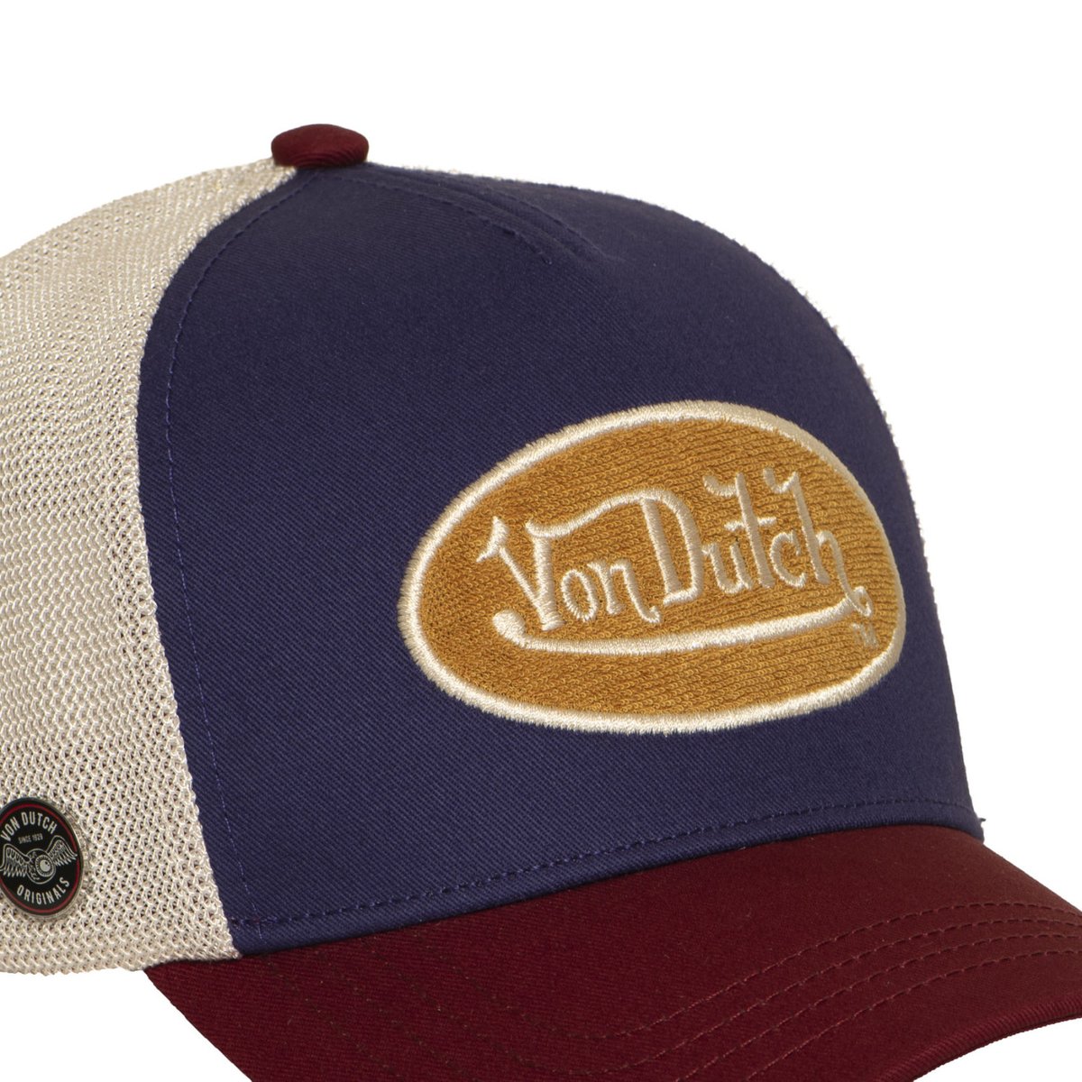Casquette trucker TERRY bordeaux/violet/beige/moutarde, VON DUTCH